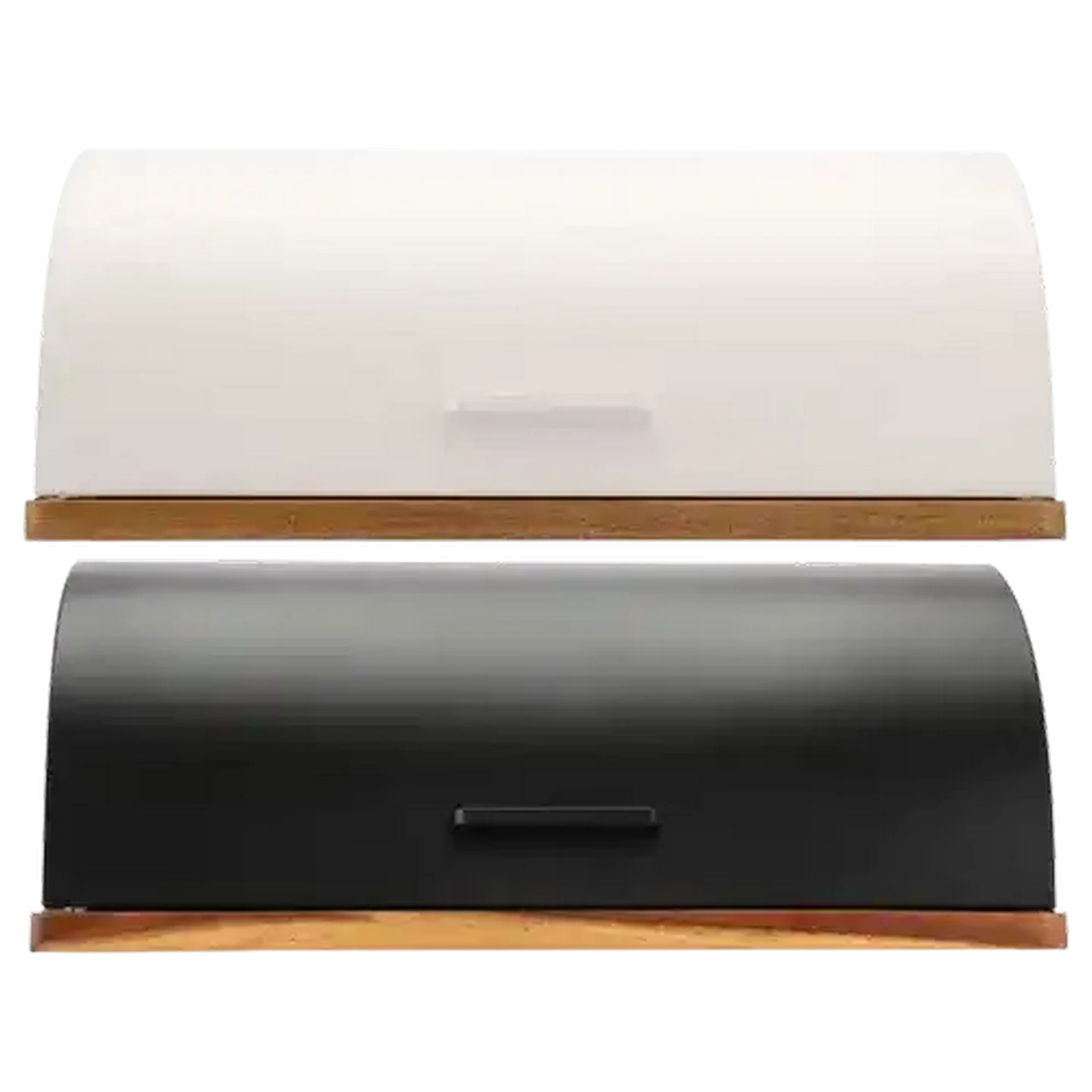 Image of Iron & Wood Bread Bin (Colour May Vary)