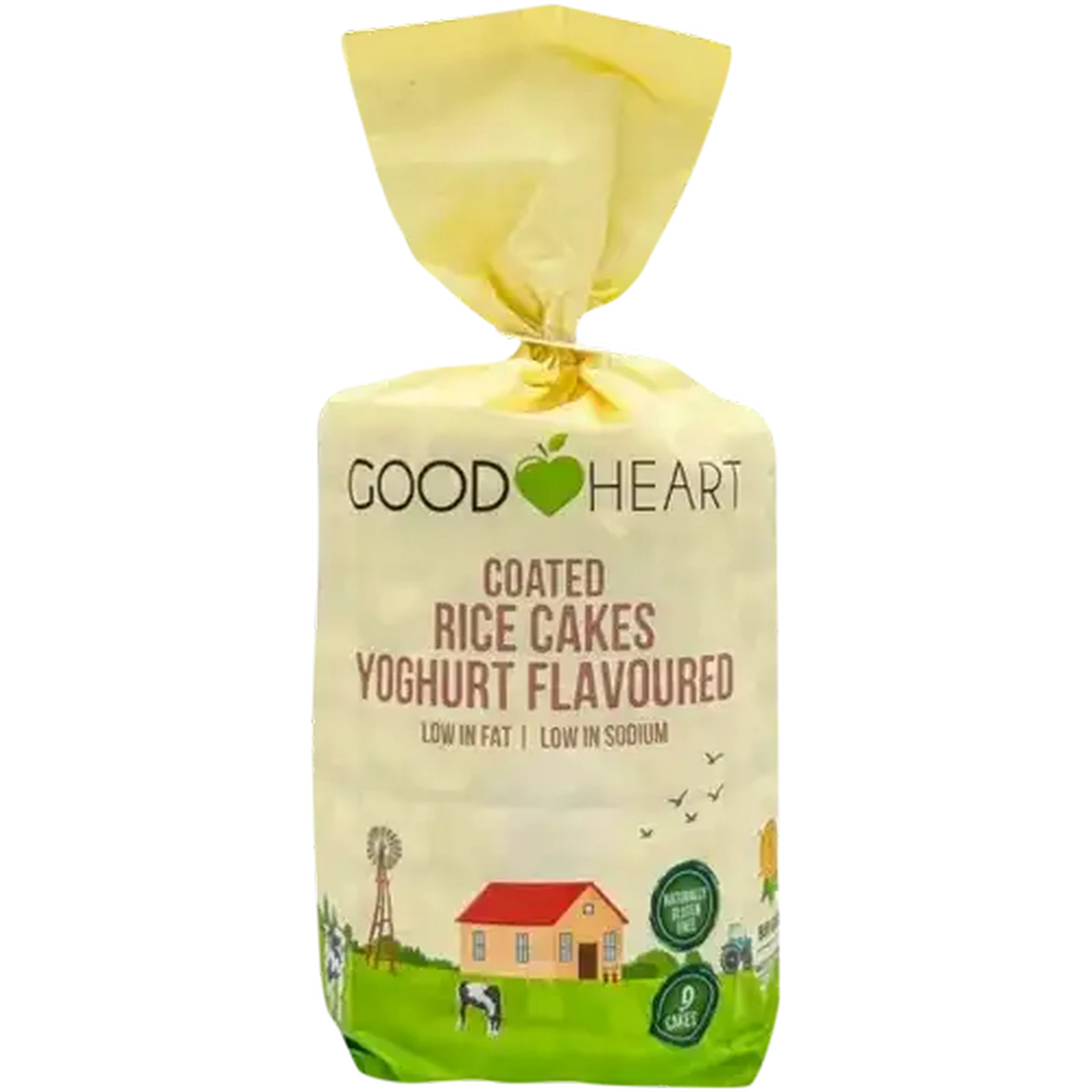 Image of Good Heart Yoghurt Flavoured Coated Rice Cakes 9 Pack
