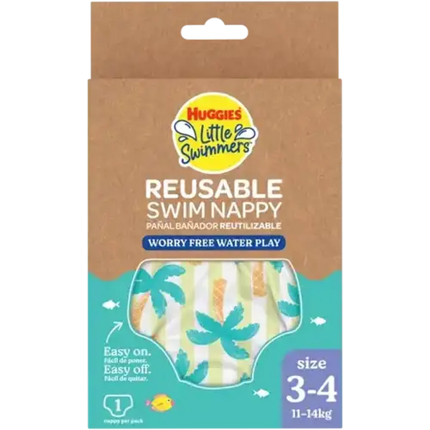 Image of Huggies Little Swimmers Size 3-4 Reusable Swim Nappy