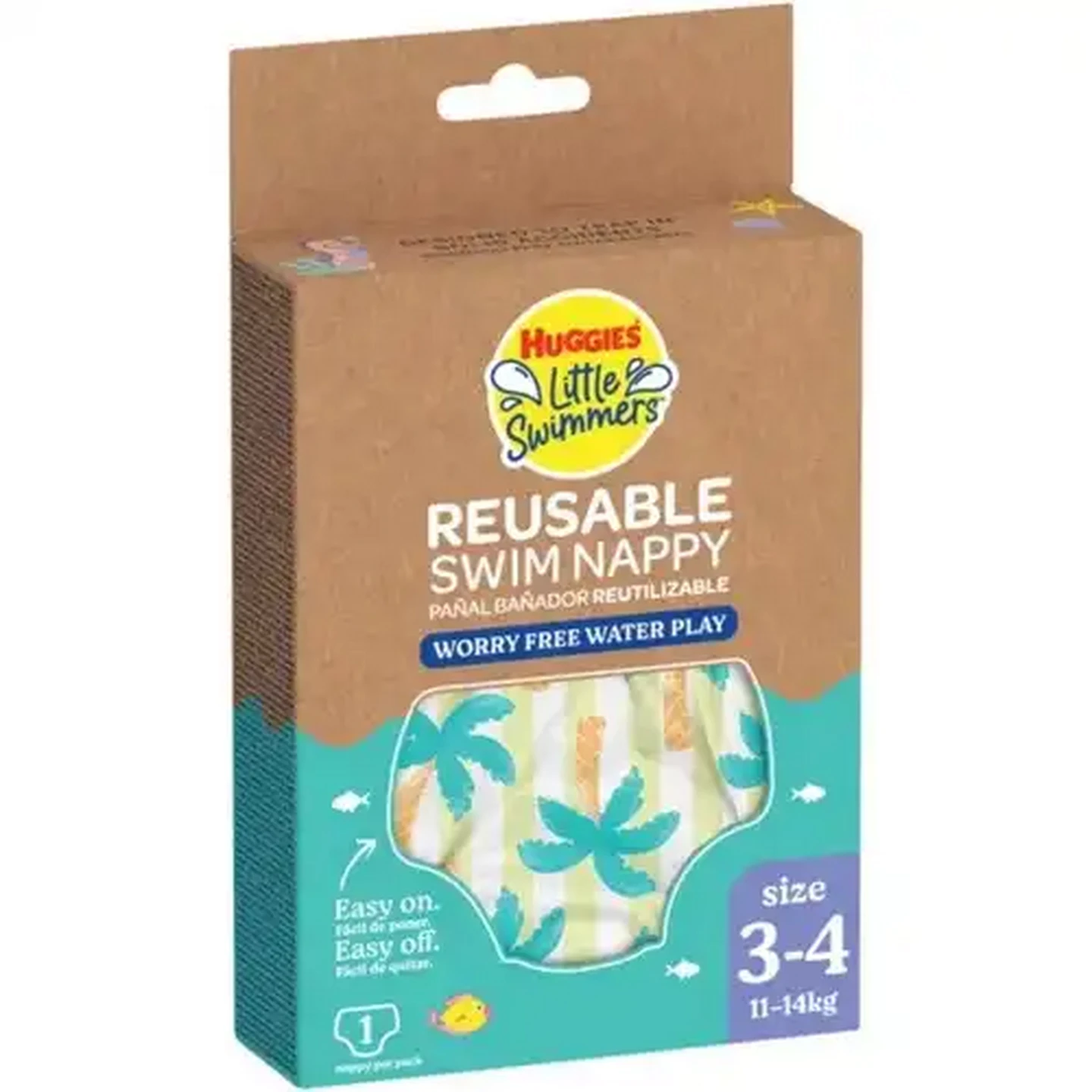 Image of Huggies Little Swimmers Size 3-4 Reusable Swim Nappy