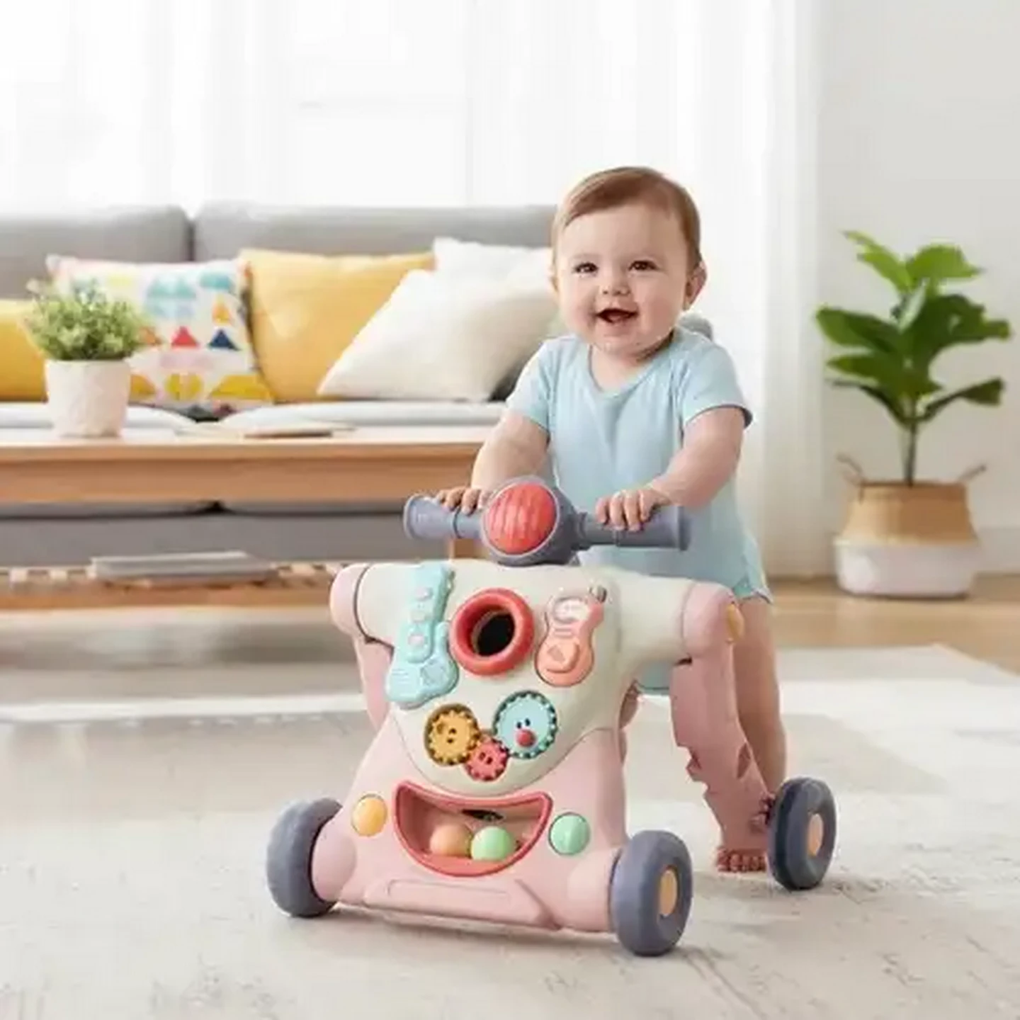 Image of Jolly Tots 4-in-1 Girl Buddy Walker