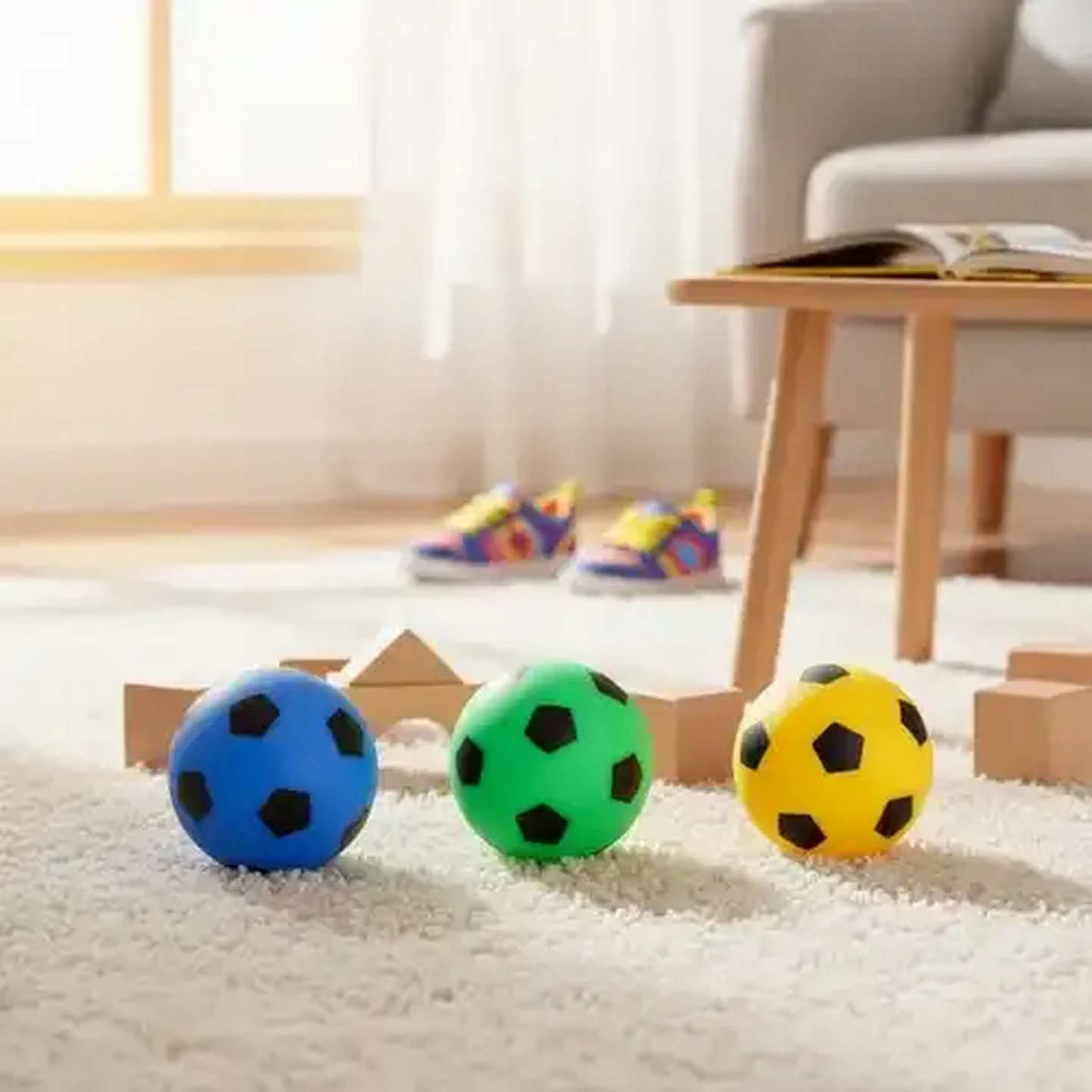 Image of Jolly Tots Toy Vinyl Soccer Balls 3-Pack