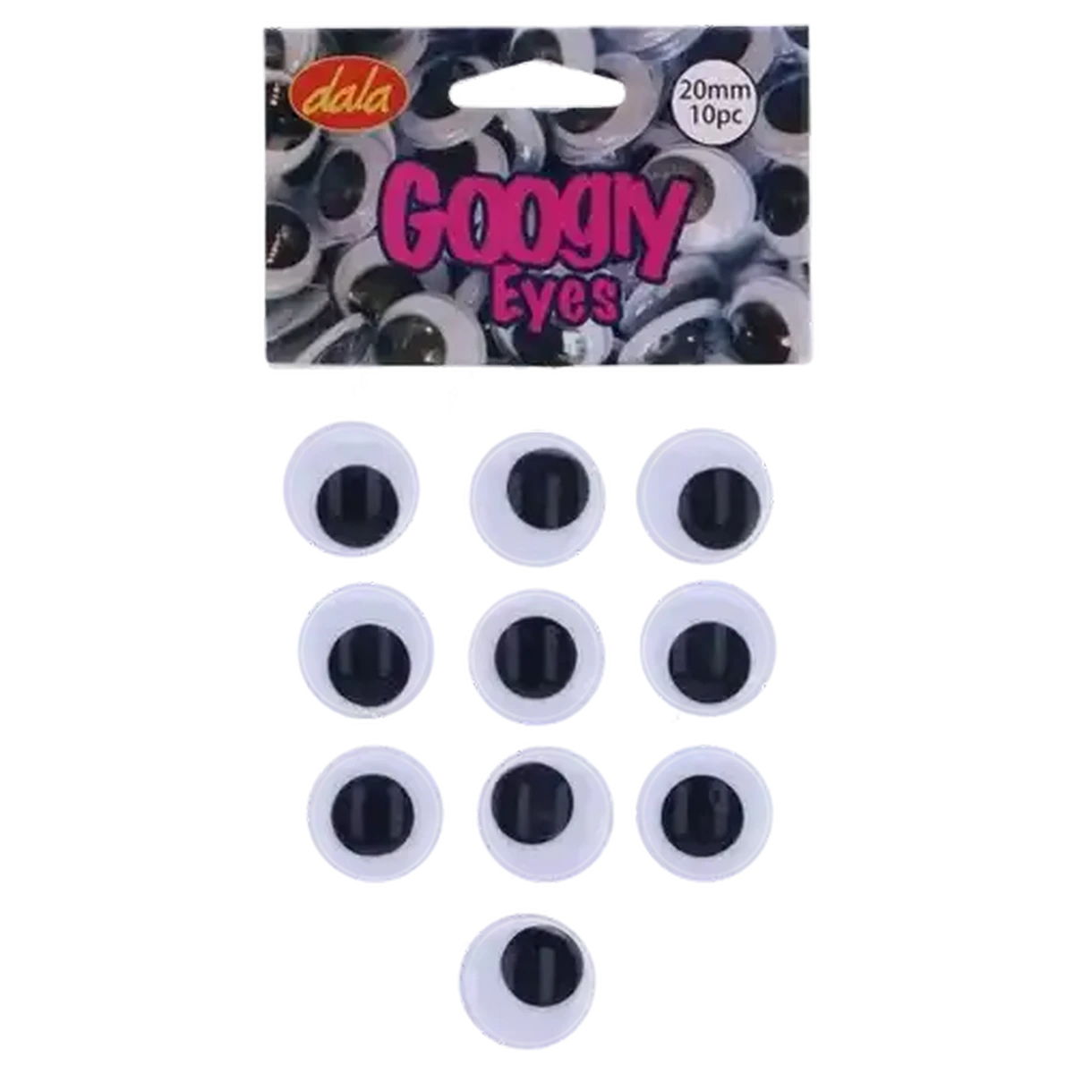 Checkers Sixty60 | Dala Black & White Googly Eyes 20mm 10 Piece