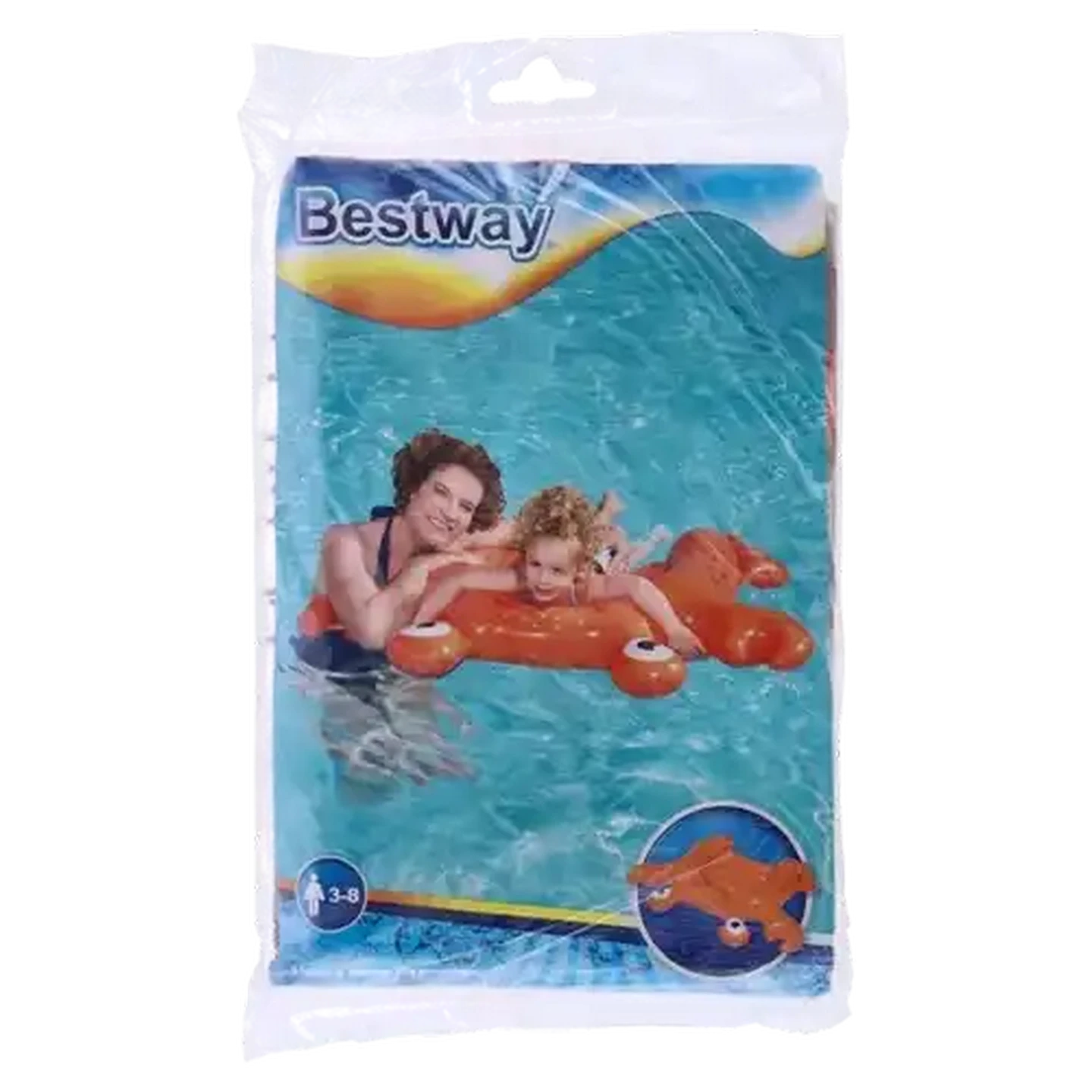 Image of Bestway Animal Buddy Inflatable Pool Lounger 118 x 99cm