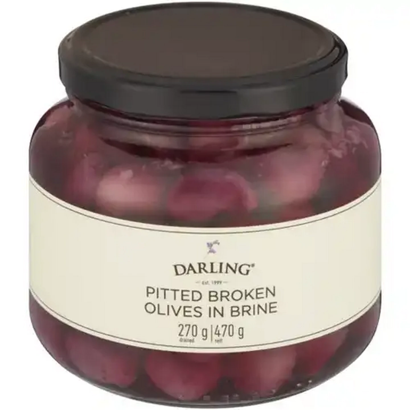 Image of Darling Pitted Broken Olives in Brine 470g