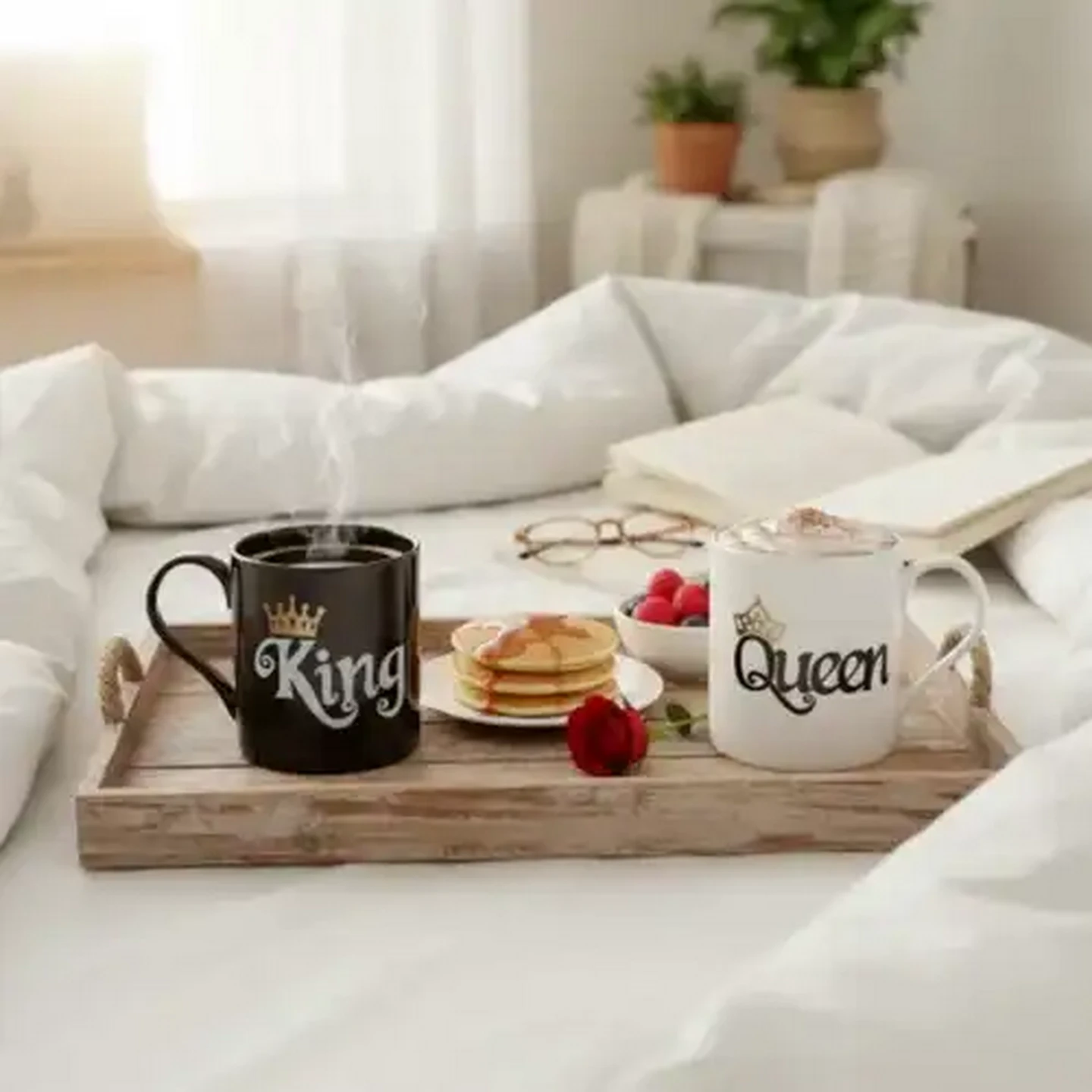 Image of King & Queen Coffee Mug 400ml 2-Pack