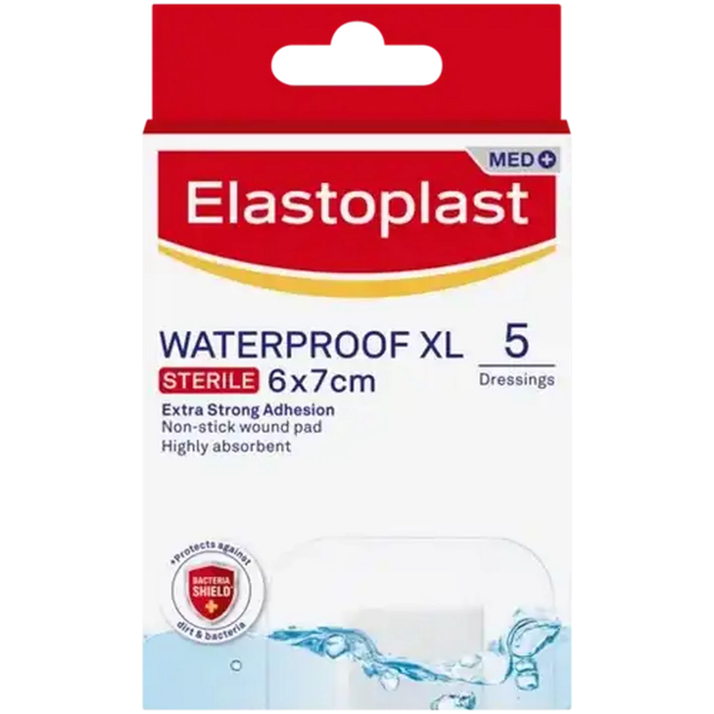 Image of Elastoplast XL Waterproof Dressings 5 Pack
