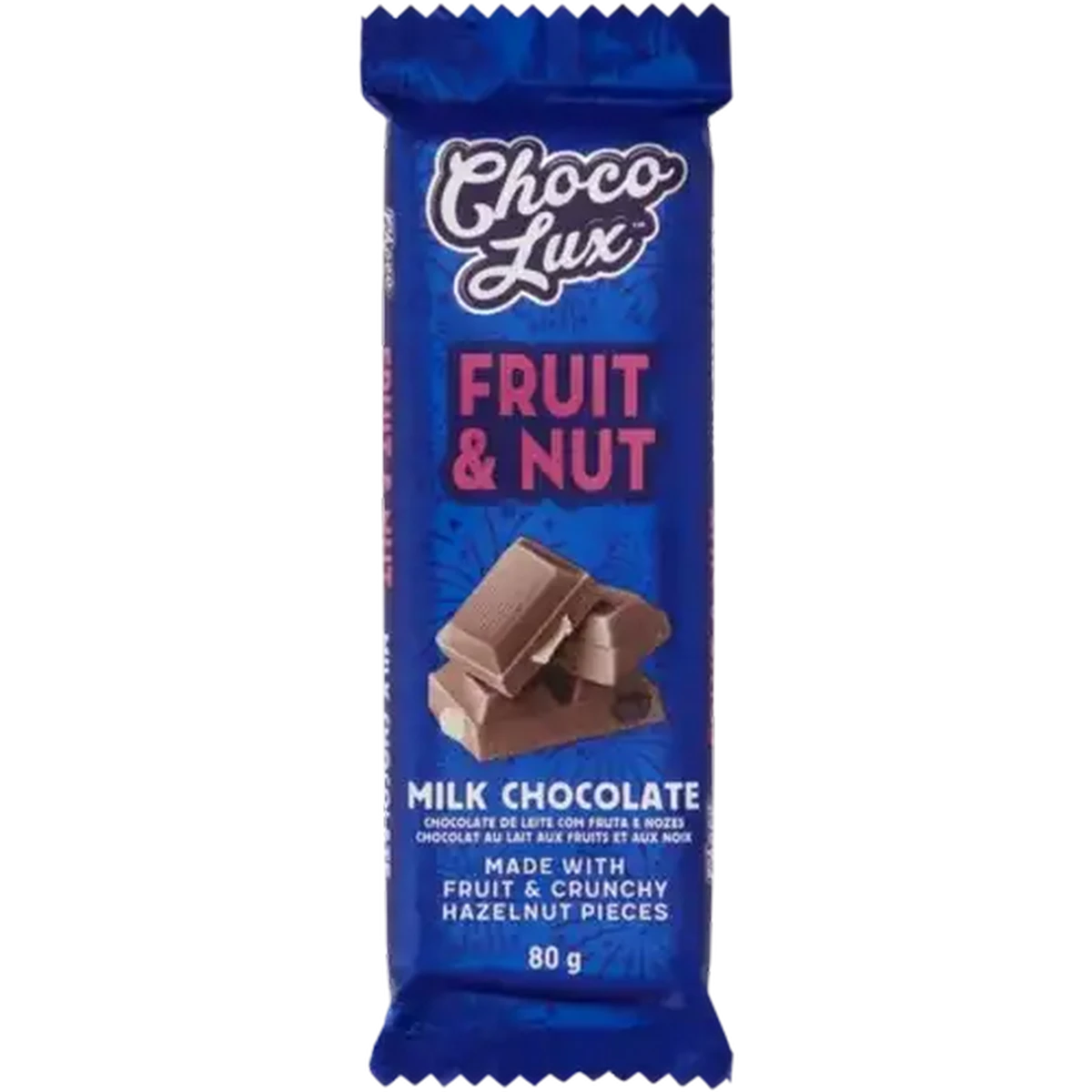 Checkers Sixty60 | Choco Lux Fruit & Nut Milk Chocolate Slab 80g