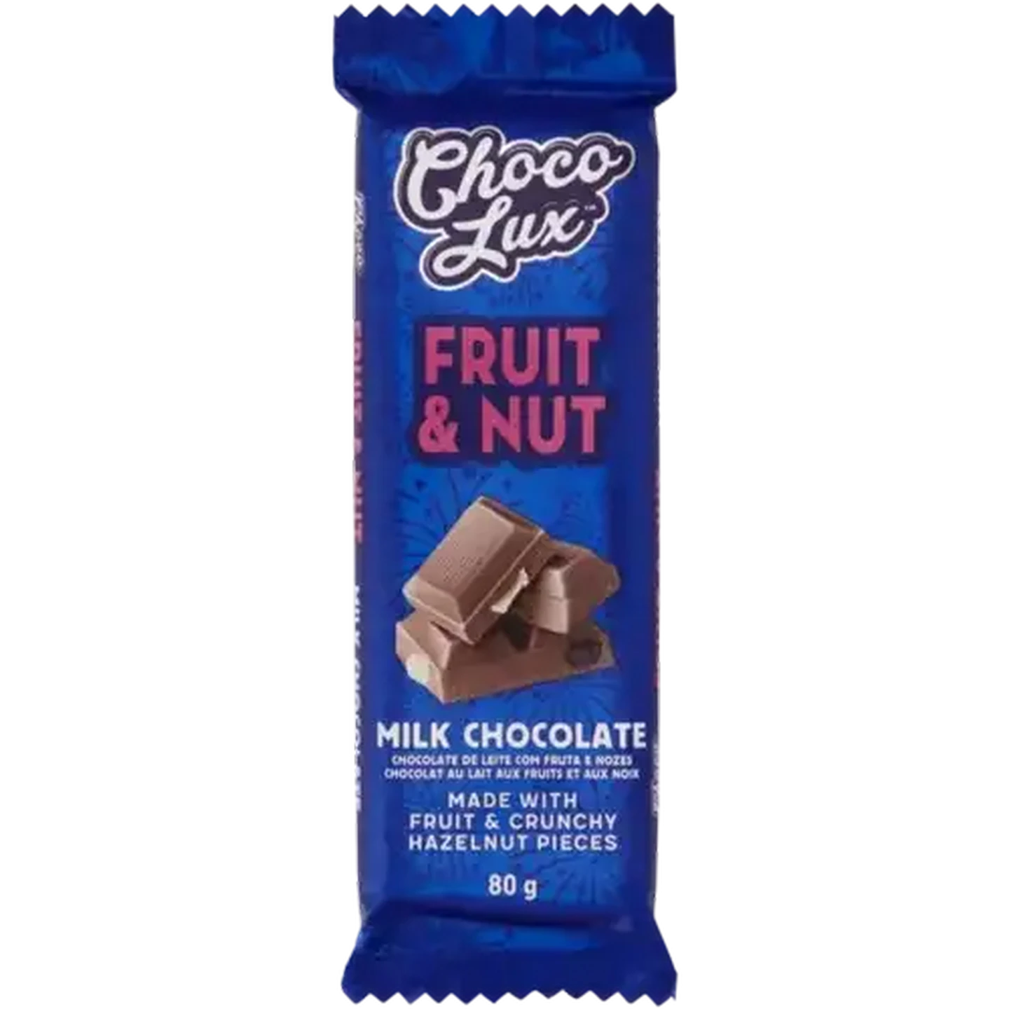 Checkers Sixty60 | Choco Lux Fruit & Nut Milk Chocolate Slab 80g