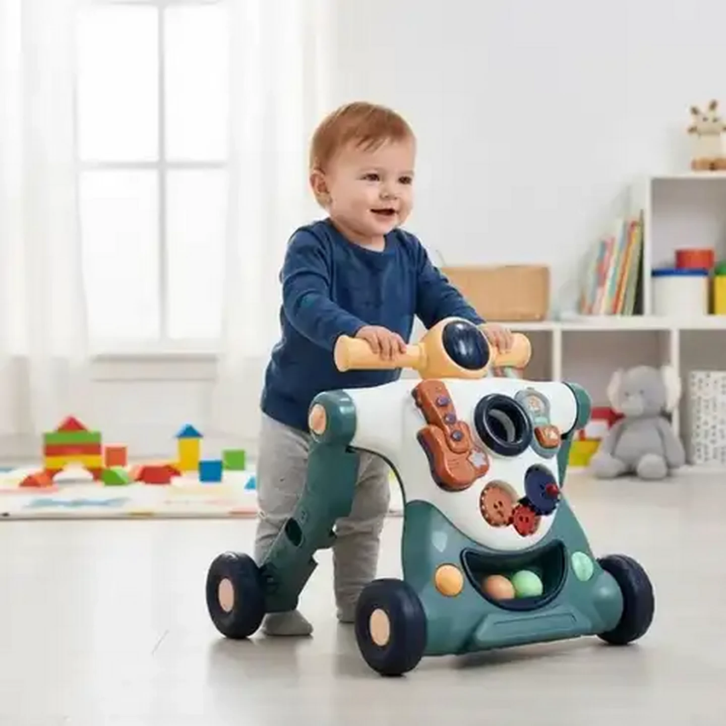 Image of Jolly Tots 4-in-1 Boy Buddy Walker