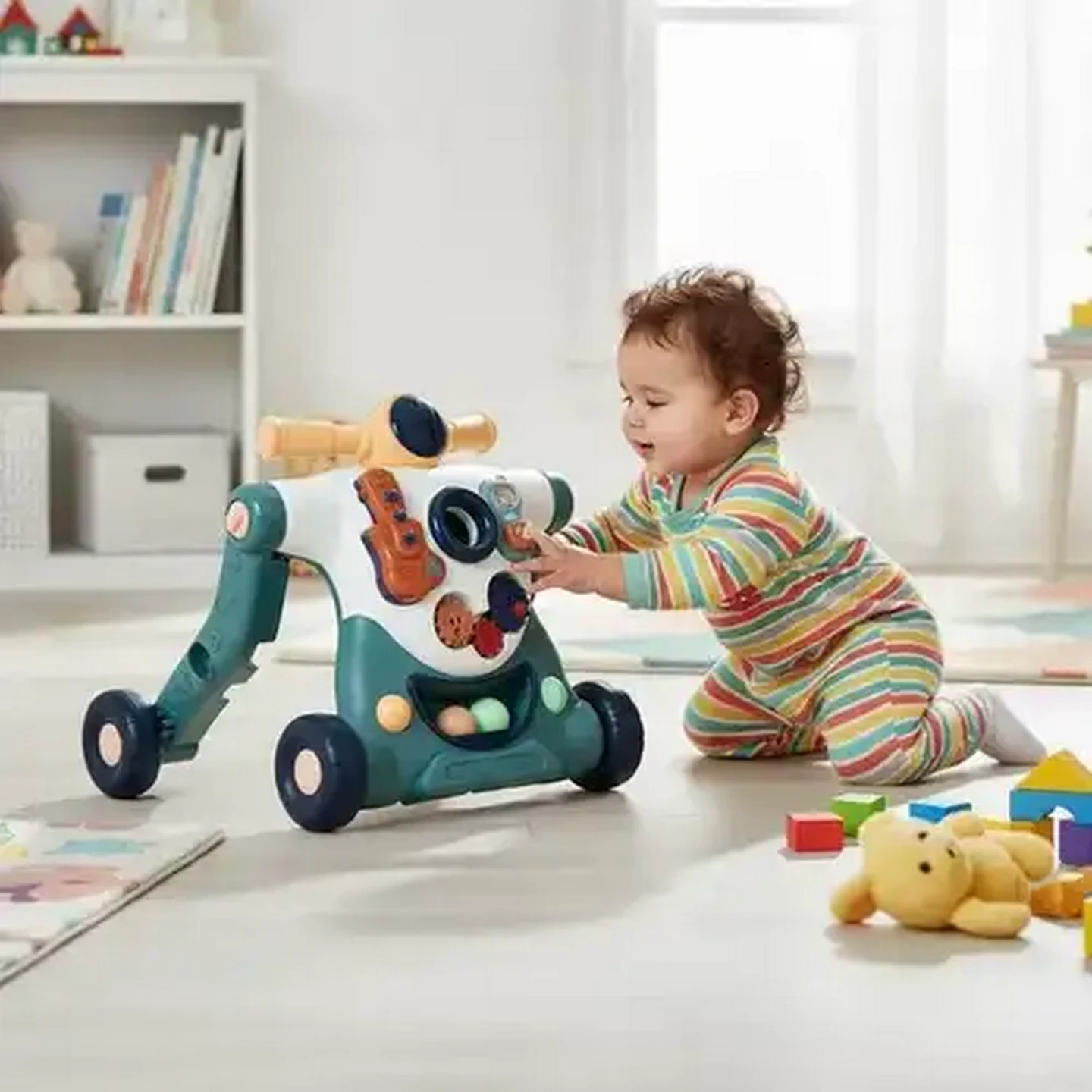 Image of Jolly Tots 4-in-1 Boy Buddy Walker
