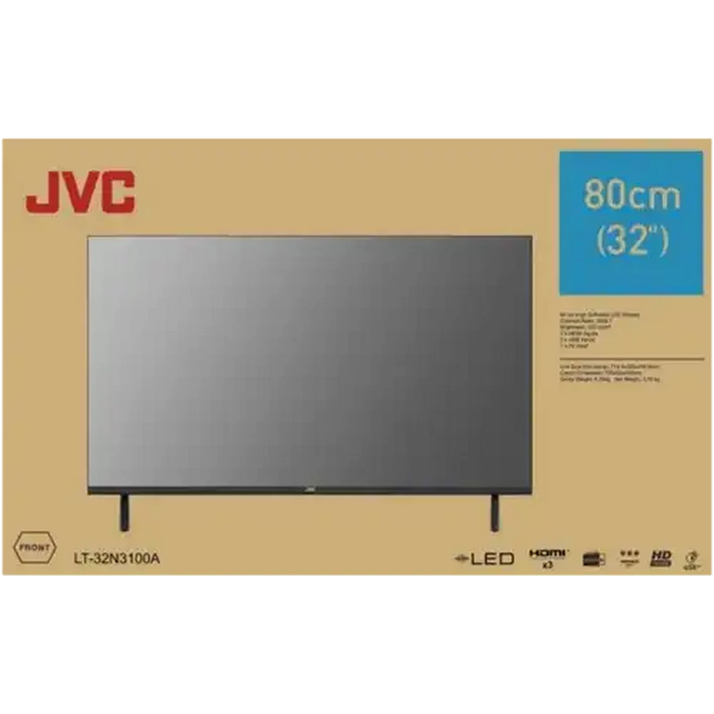 Image of JVC Black HD LED TV 32 Inch LT-32N3100A