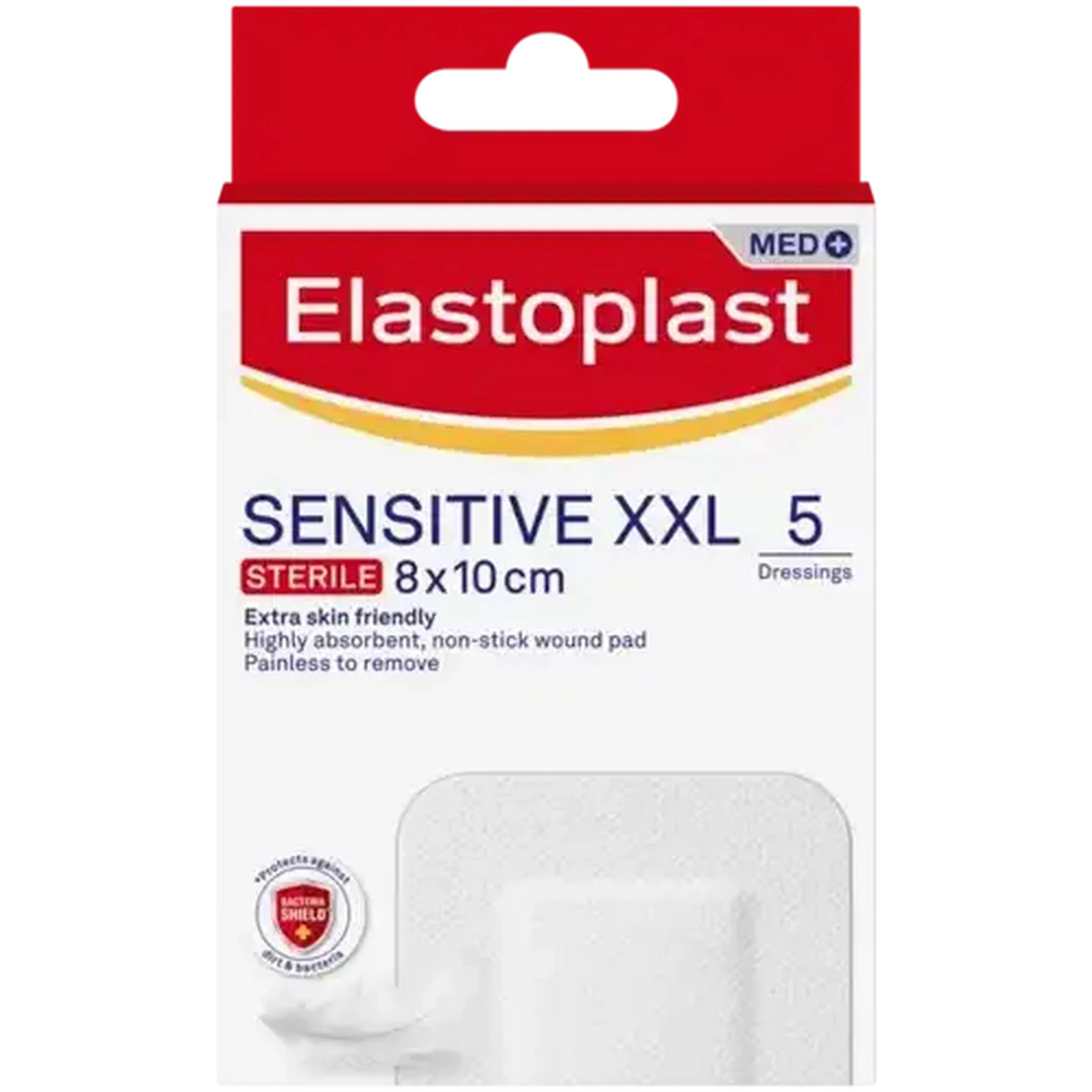 Image of Elastoplast XXL Sensitive Dressings 5 Pack