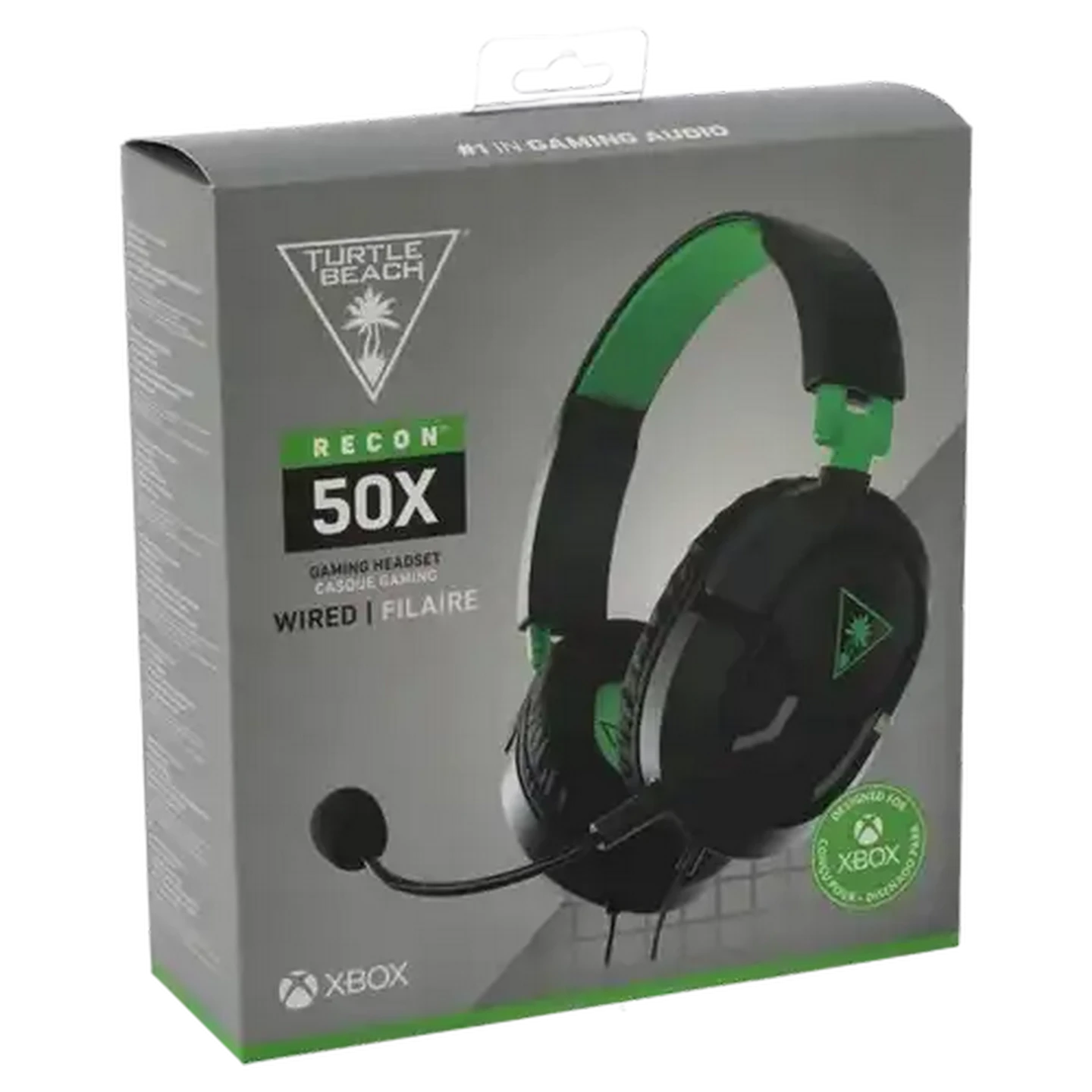 Image of Turtle Beach Black & Green Recon 50X Wired Gaming Headset