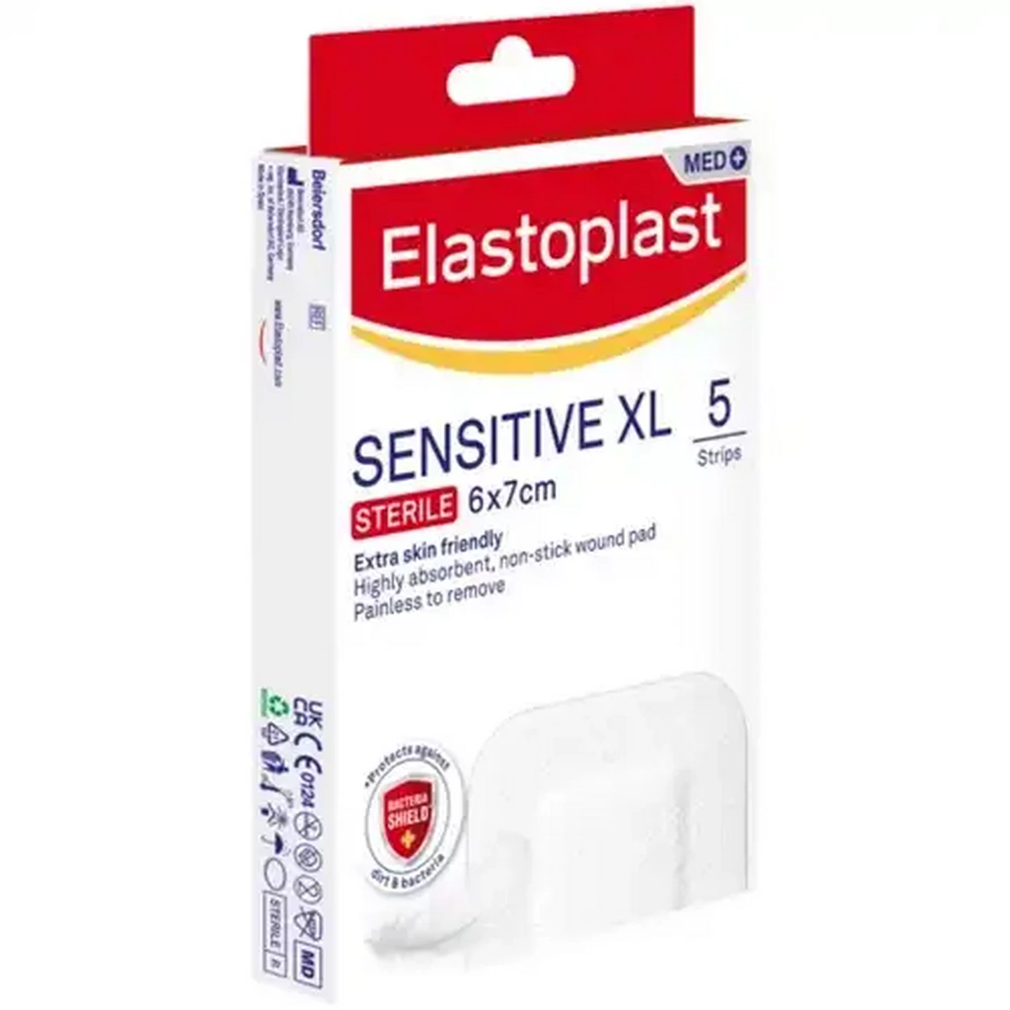 Image of Elastoplast XL Sensitive Strips 5 Pack