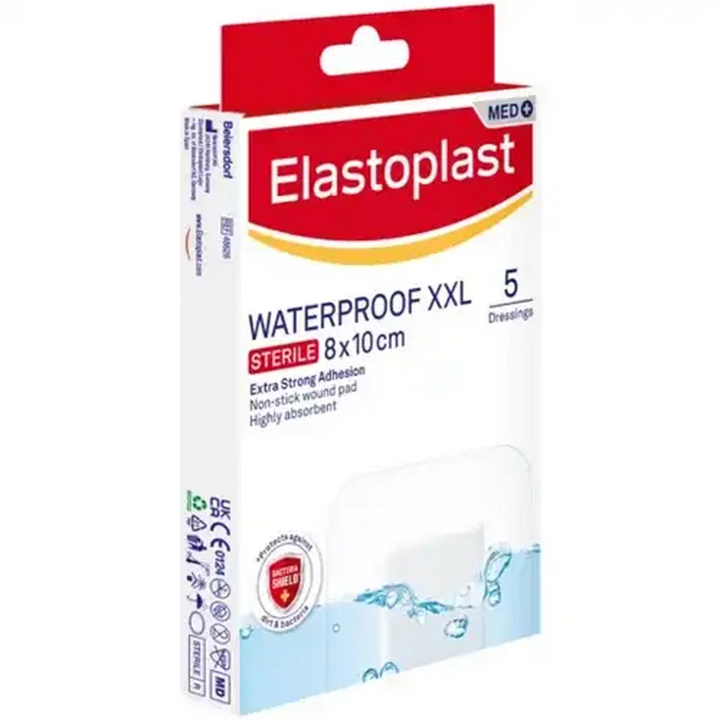 Image of Elastoplast XXL Waterproof Dressings 5 Pack