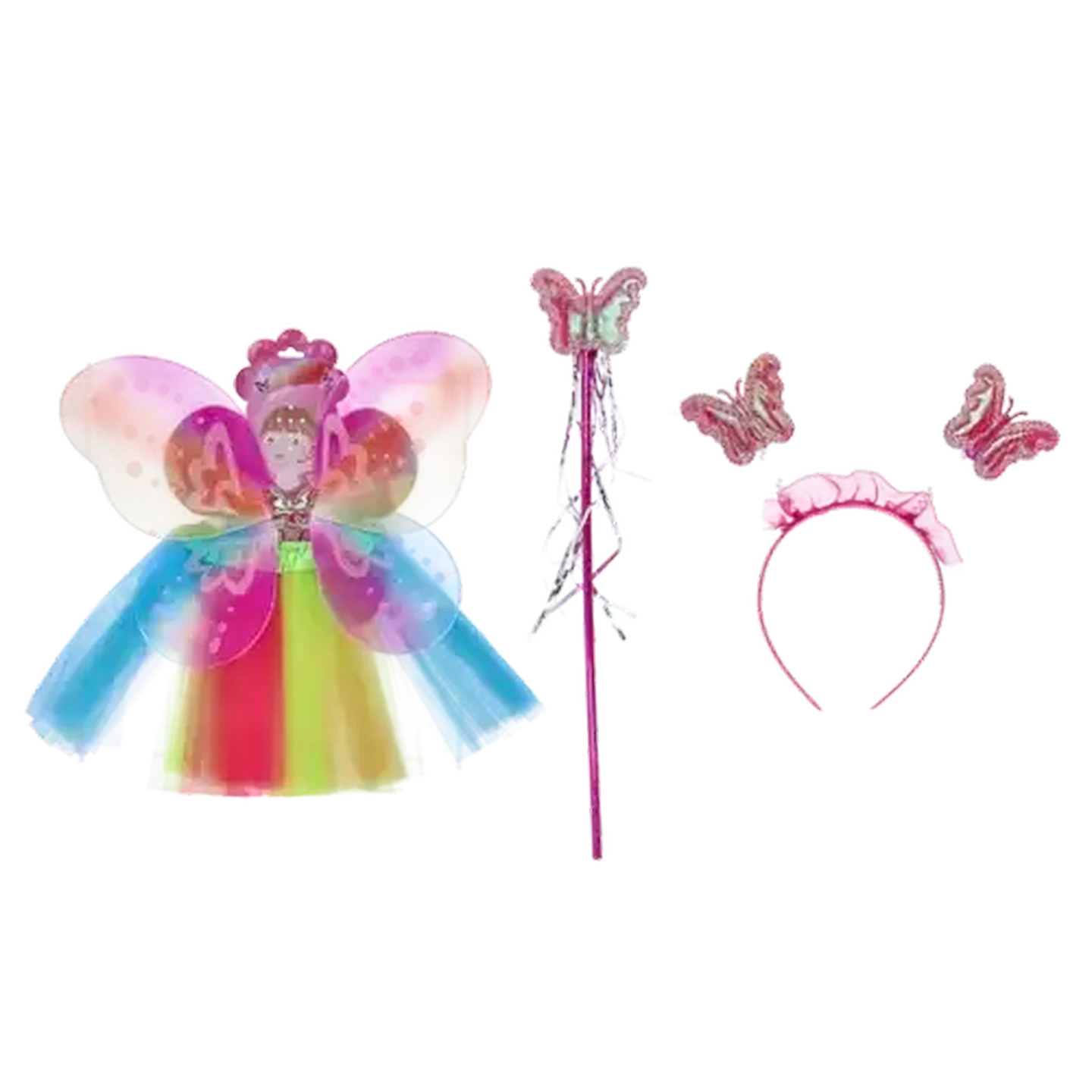 plus size drop waist dresses Flower fairy dress-up set – Mimi & Lula main image 0