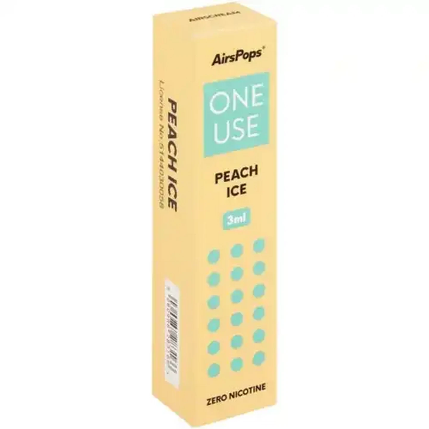 Checkers Sixty60 | AirsPops ONE USE Peach Ice 0% Disposable Vape  (Non-Refundable. Non-Returnable.)
