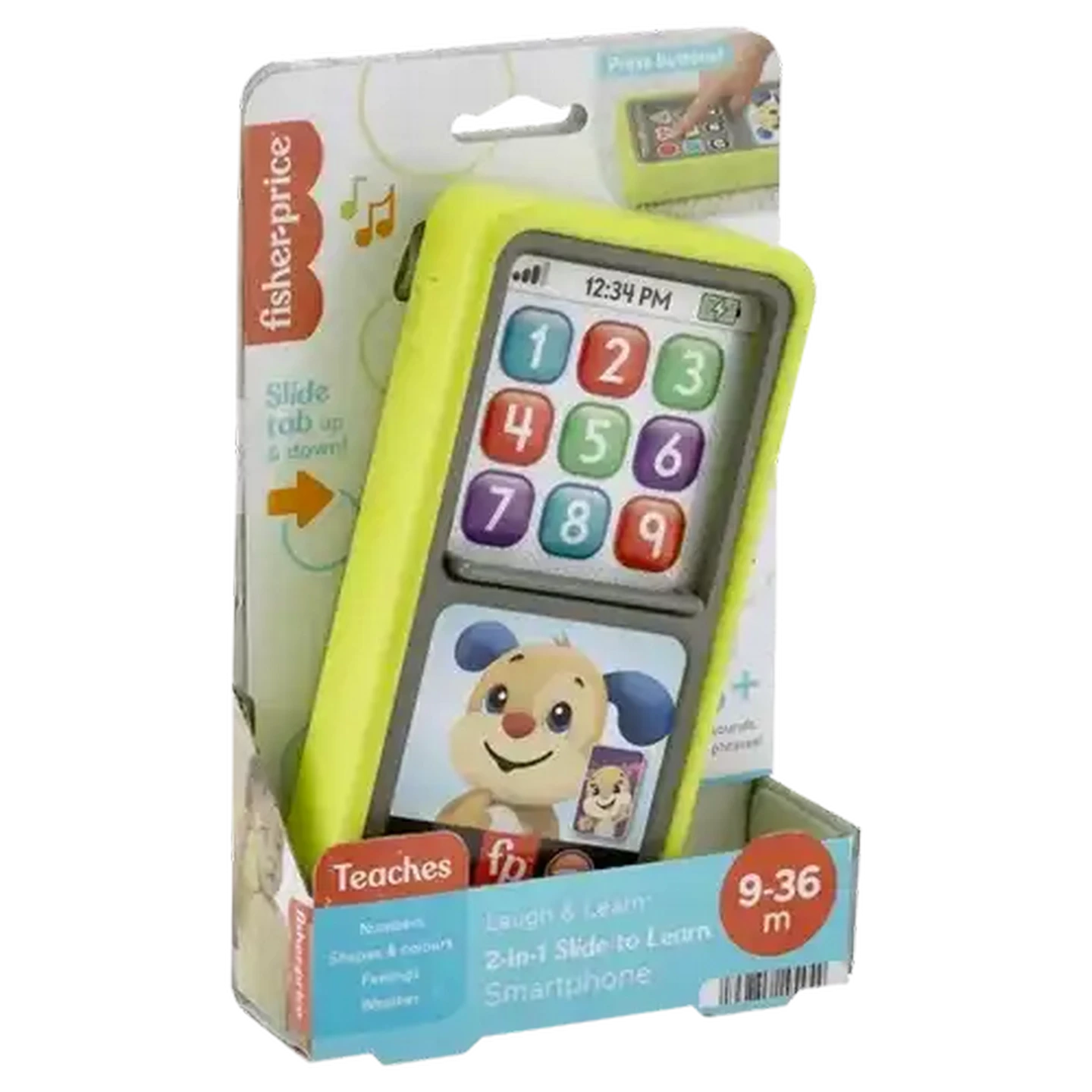 Image of Fisher-Price 2-in-1 Slide To Learn Smartphone 9-36 Months