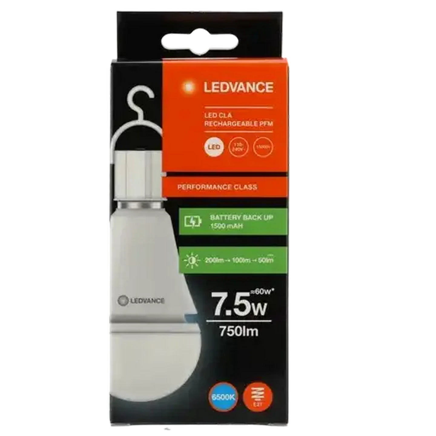 Image of Ledvance Recharge Screw-in Globe LED 7.5W
