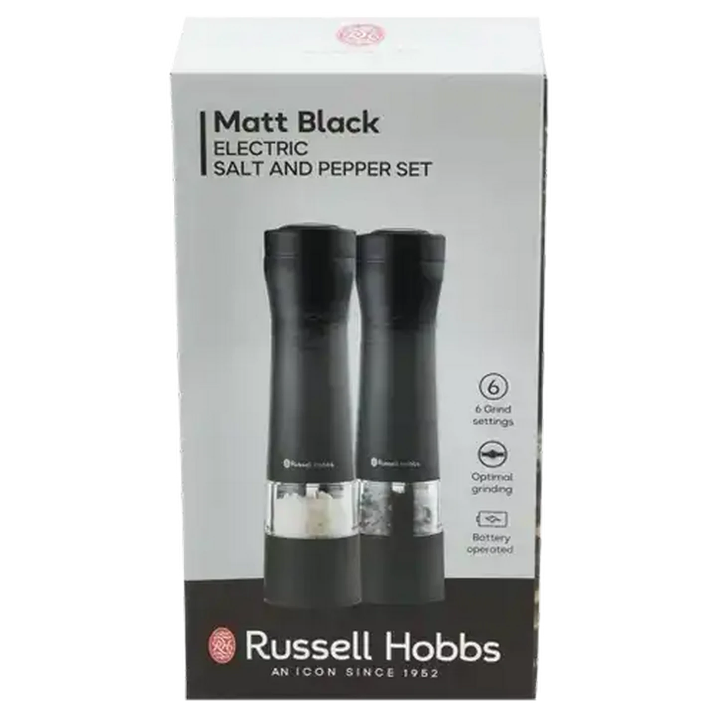 Checkers Sixty60 | Russell Hobbs Matt Black Electric Salt & Pepper Set