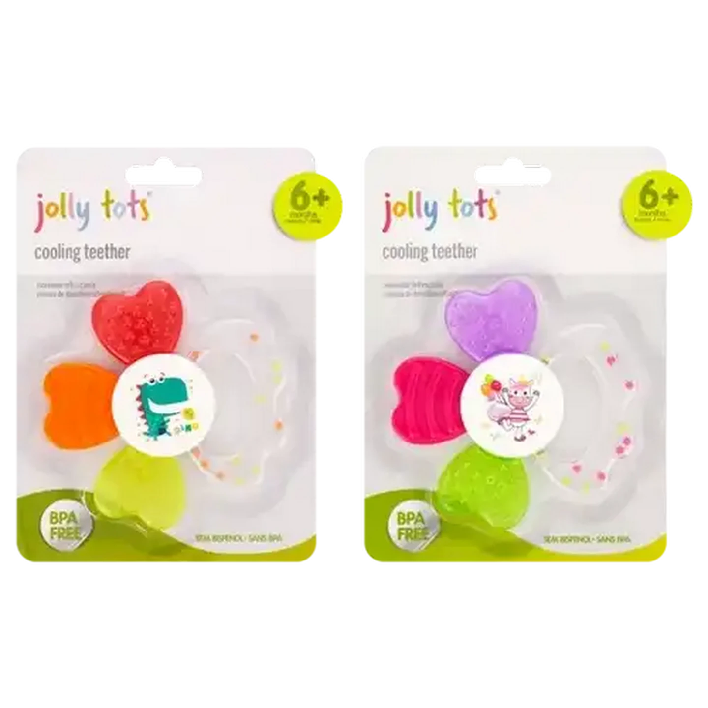 Image of Jolly Tots Cooling Teether 6 Months + (Colour May Vary)