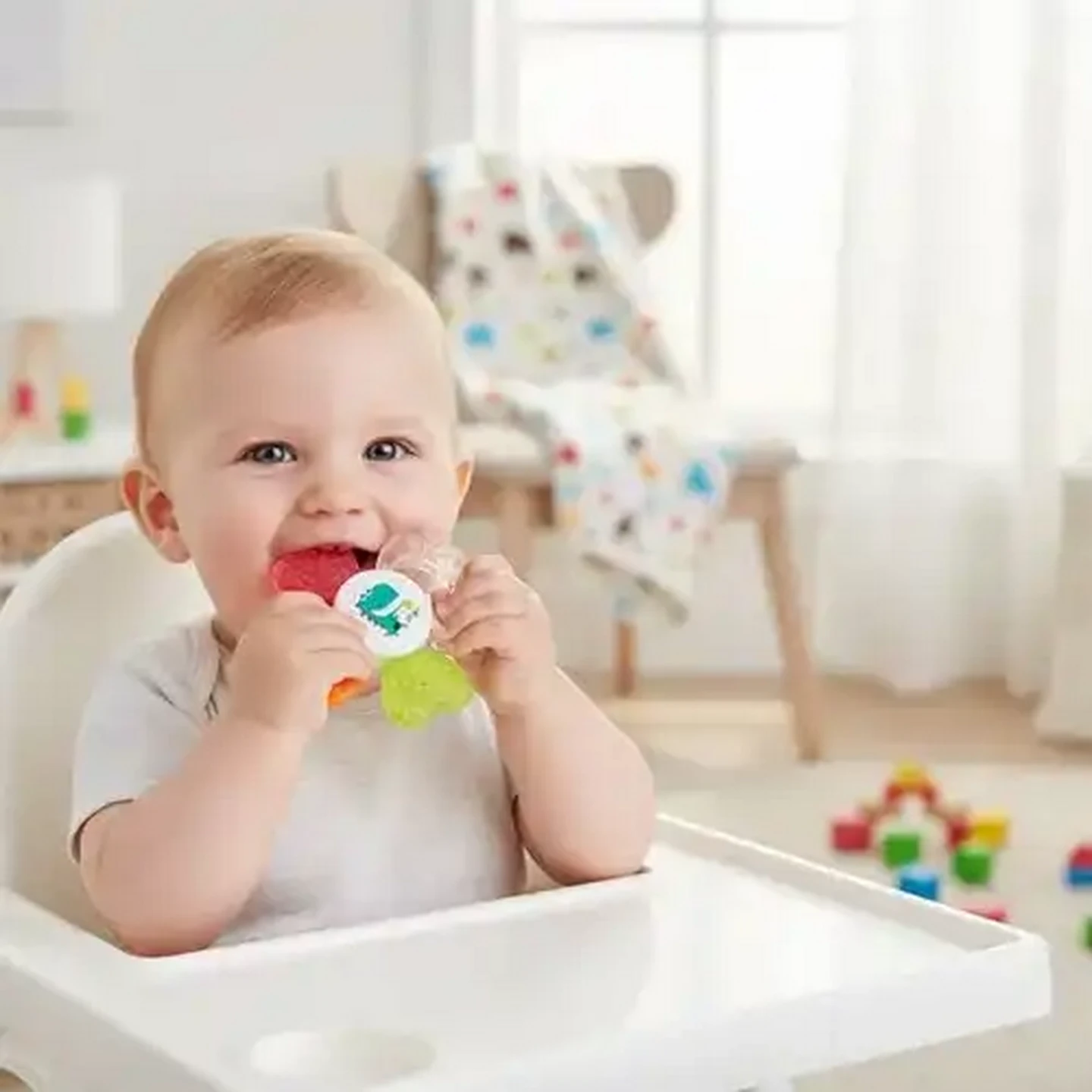 Image of Jolly Tots Cooling Teether 6 Months + (Colour May Vary)