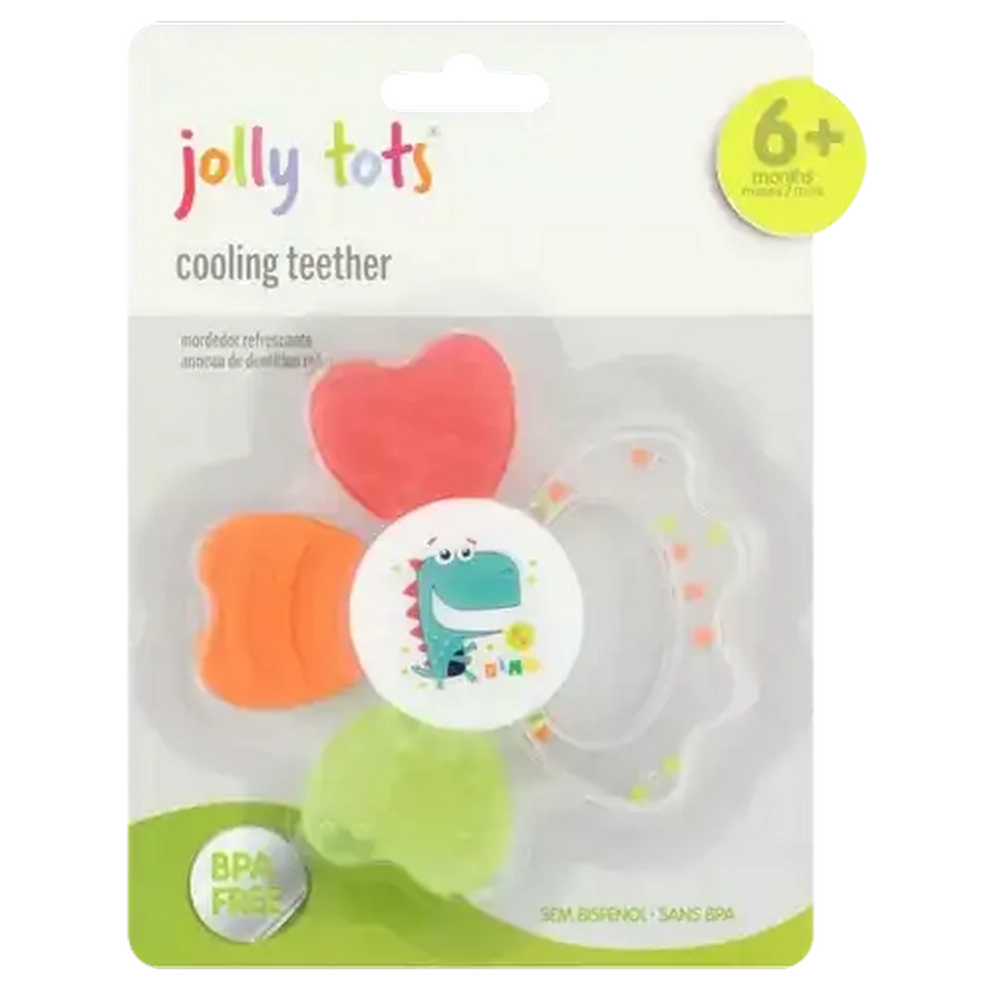 Image of Jolly Tots Cooling Teether 6 Months + (Colour May Vary)