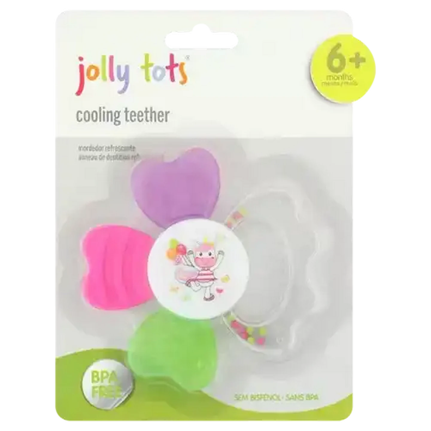 Image of Jolly Tots Cooling Teether 6 Months + (Colour May Vary)