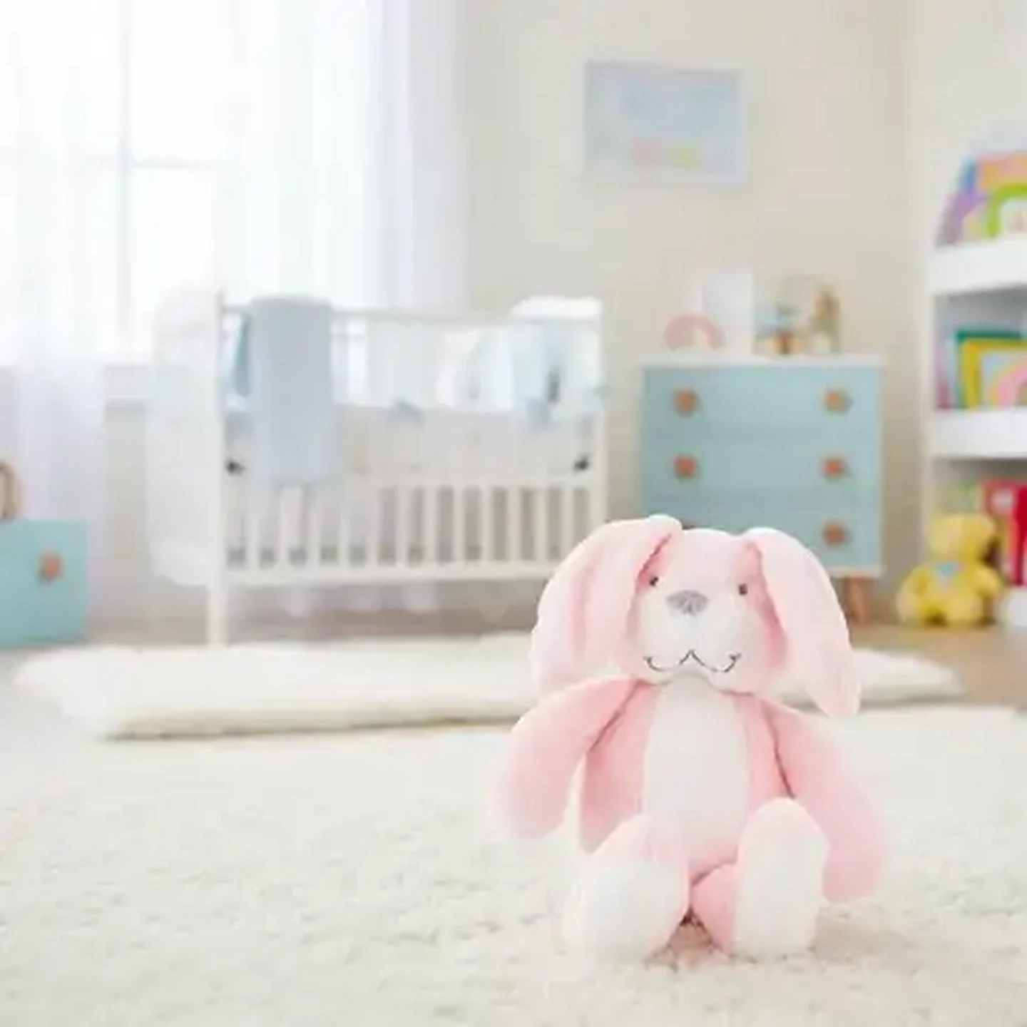 Image of Jolly Tots Pink Bunny Friend Plush Toy
