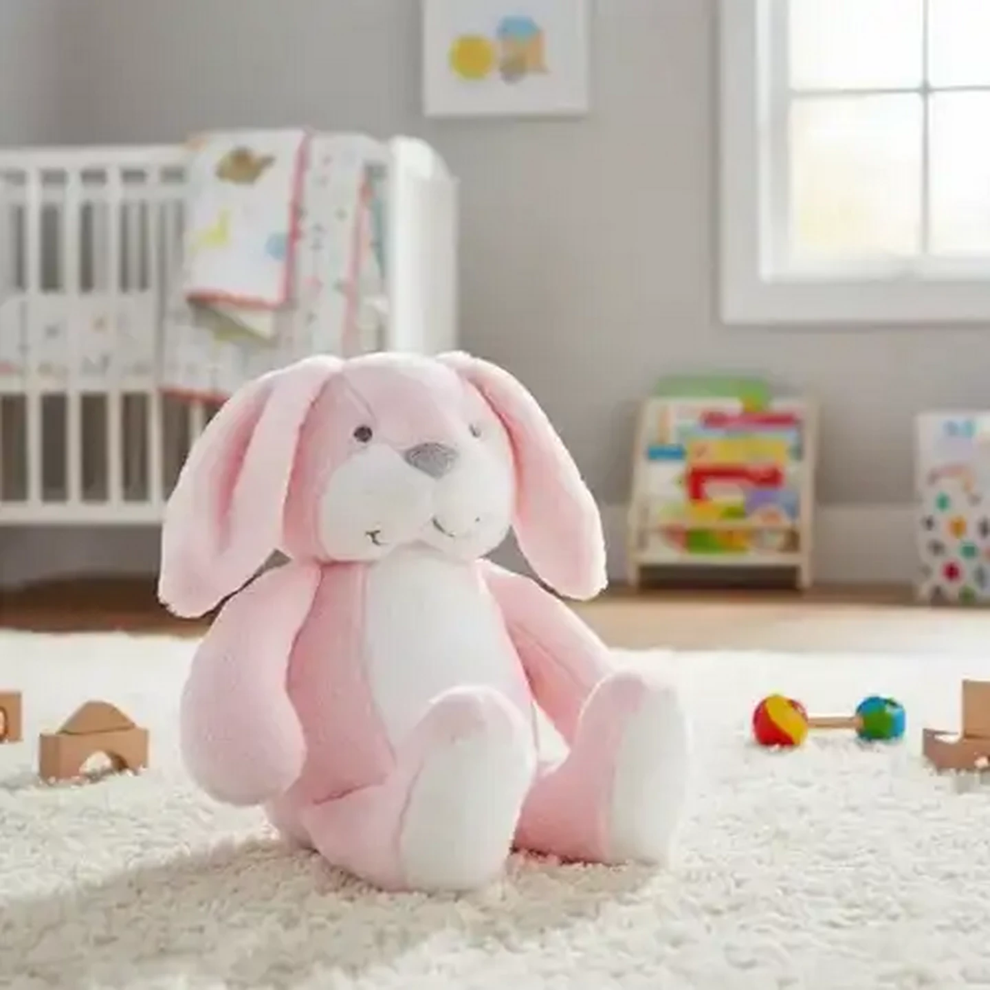 Image of Jolly Tots Pink Bunny Friend Plush Toy