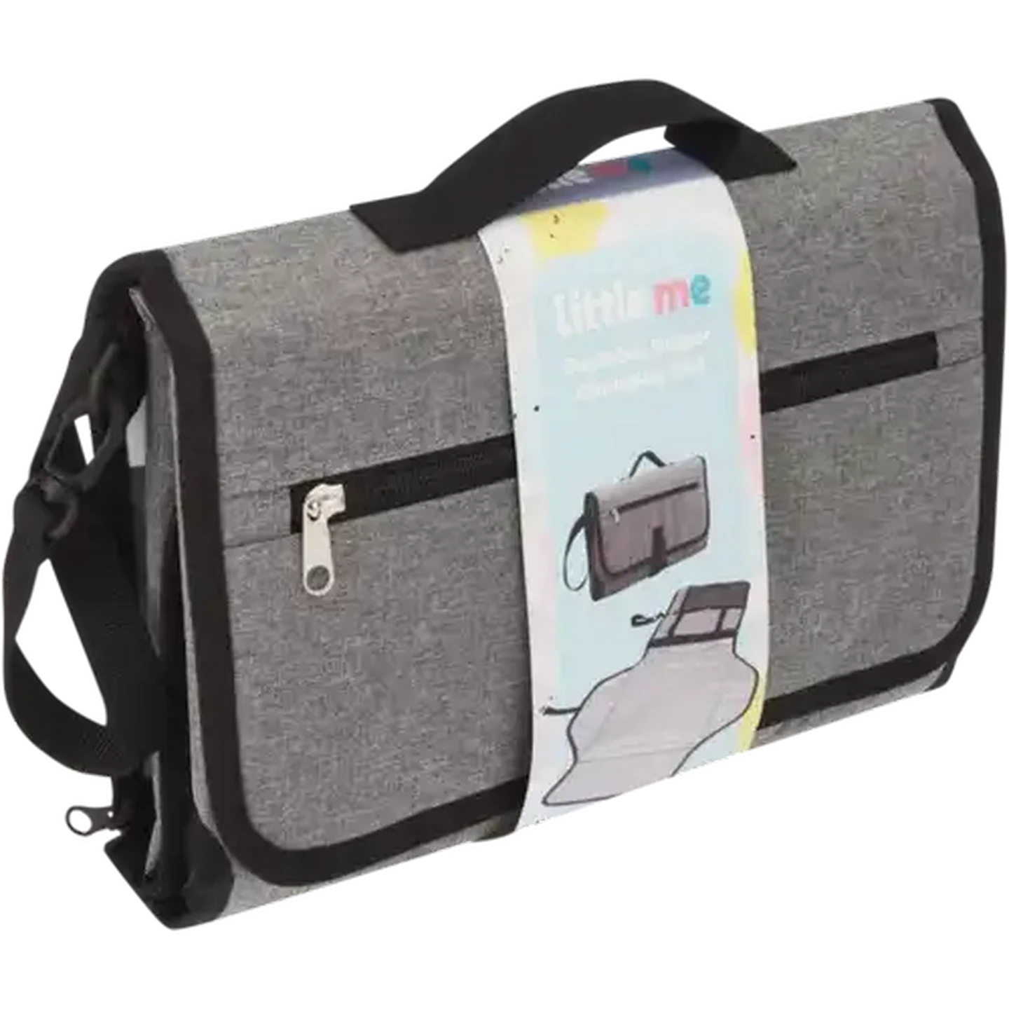 Image of Little Me Grey Portable Changing Pad