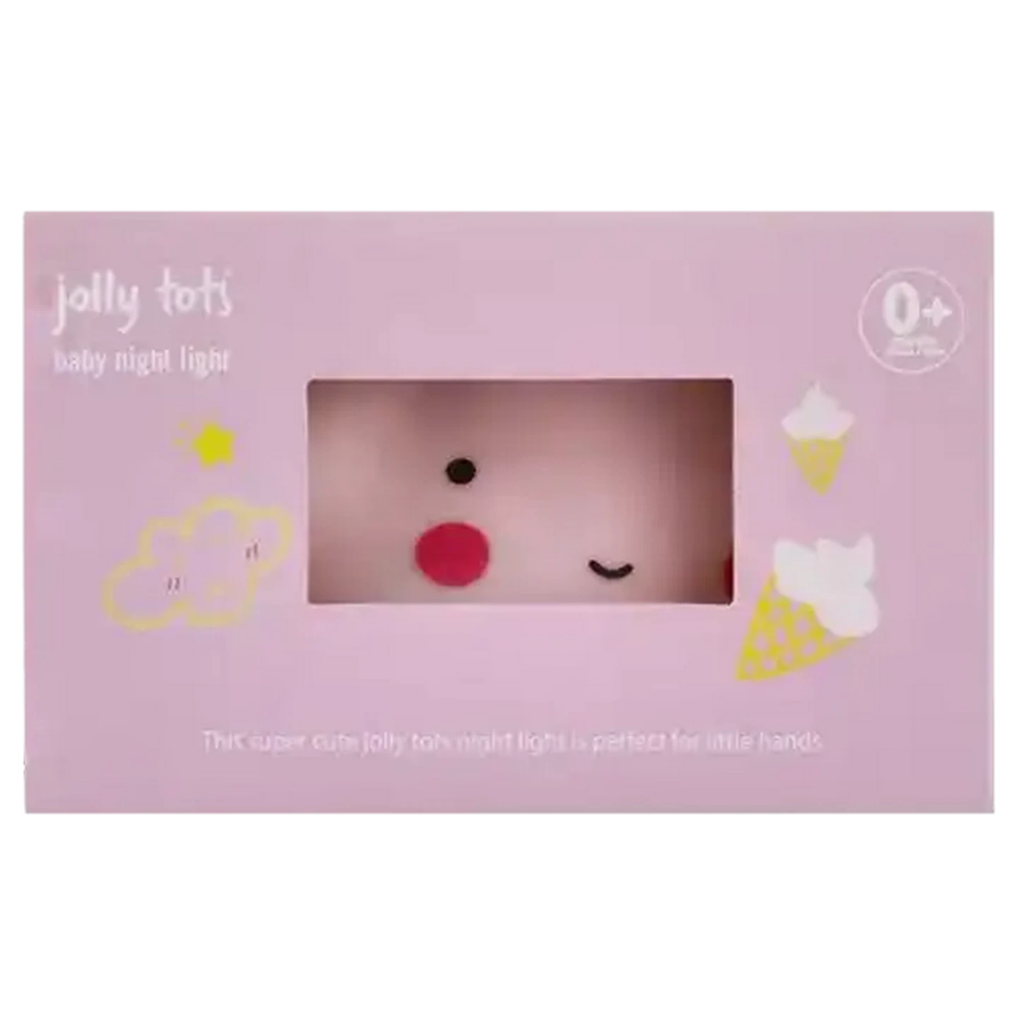 Image of Jolly Tots Baby Night Light Pink 0 Months+