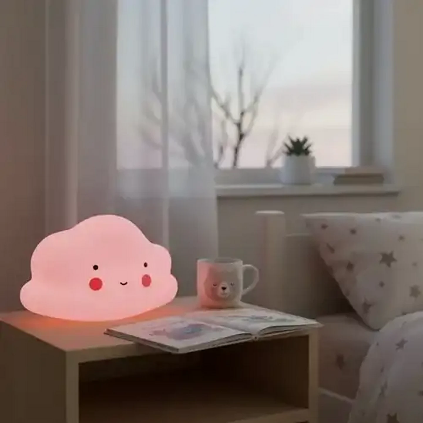 Image of Jolly Tots Baby Night Light Pink 0 Months+