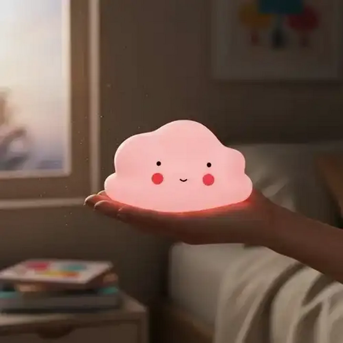 Image of Jolly Tots Baby Night Light Pink 0 Months+