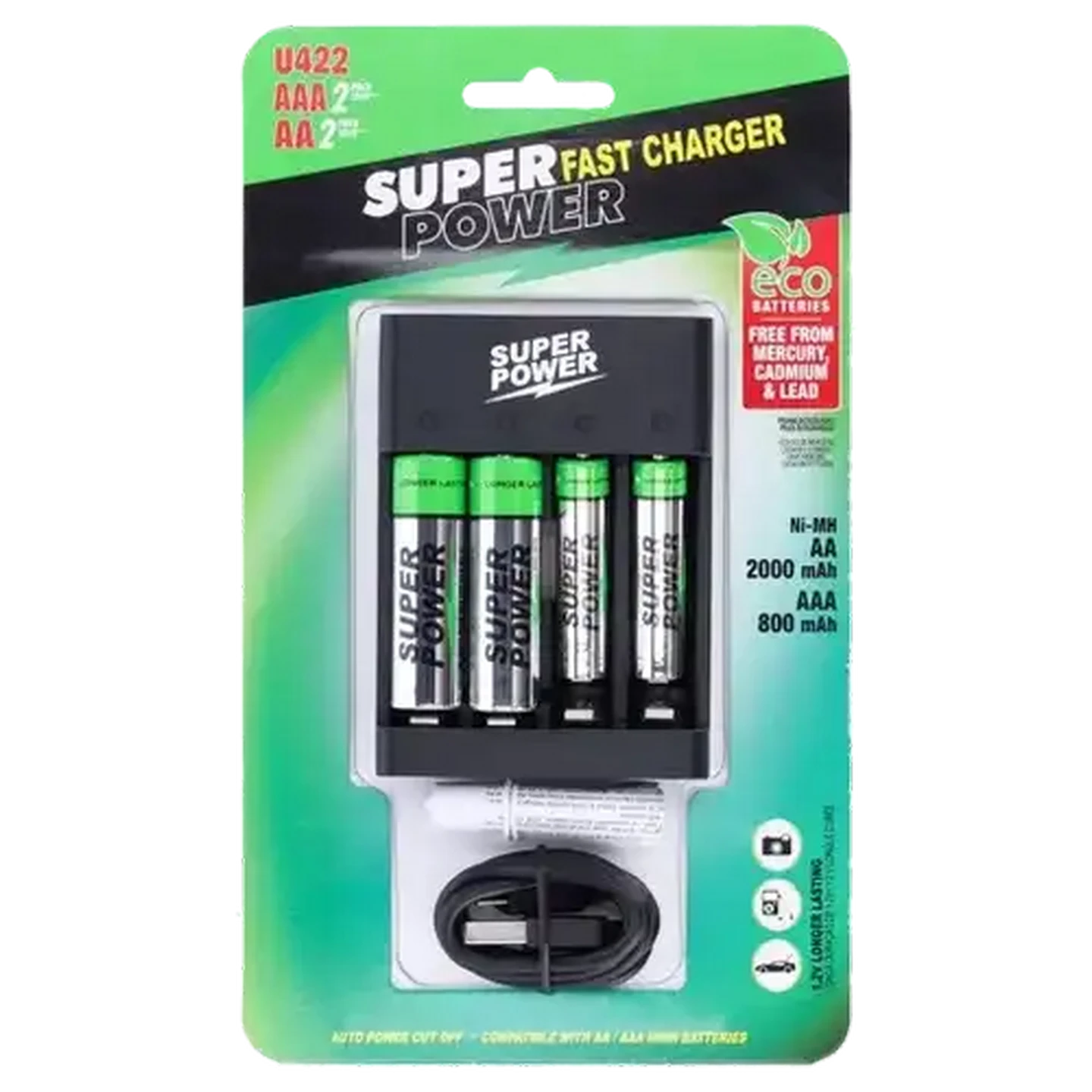 Image of Super Power USB Fast Battery Charger