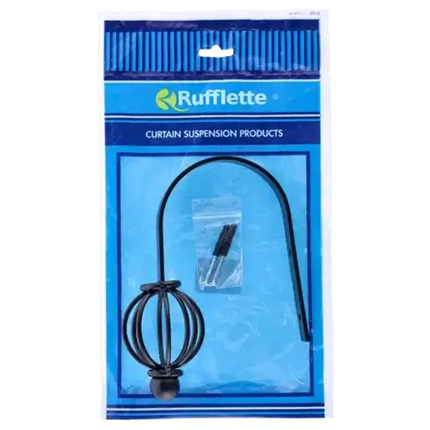 Image of Rufflette Black Steel Tie Back Sarah 19 - 25mm