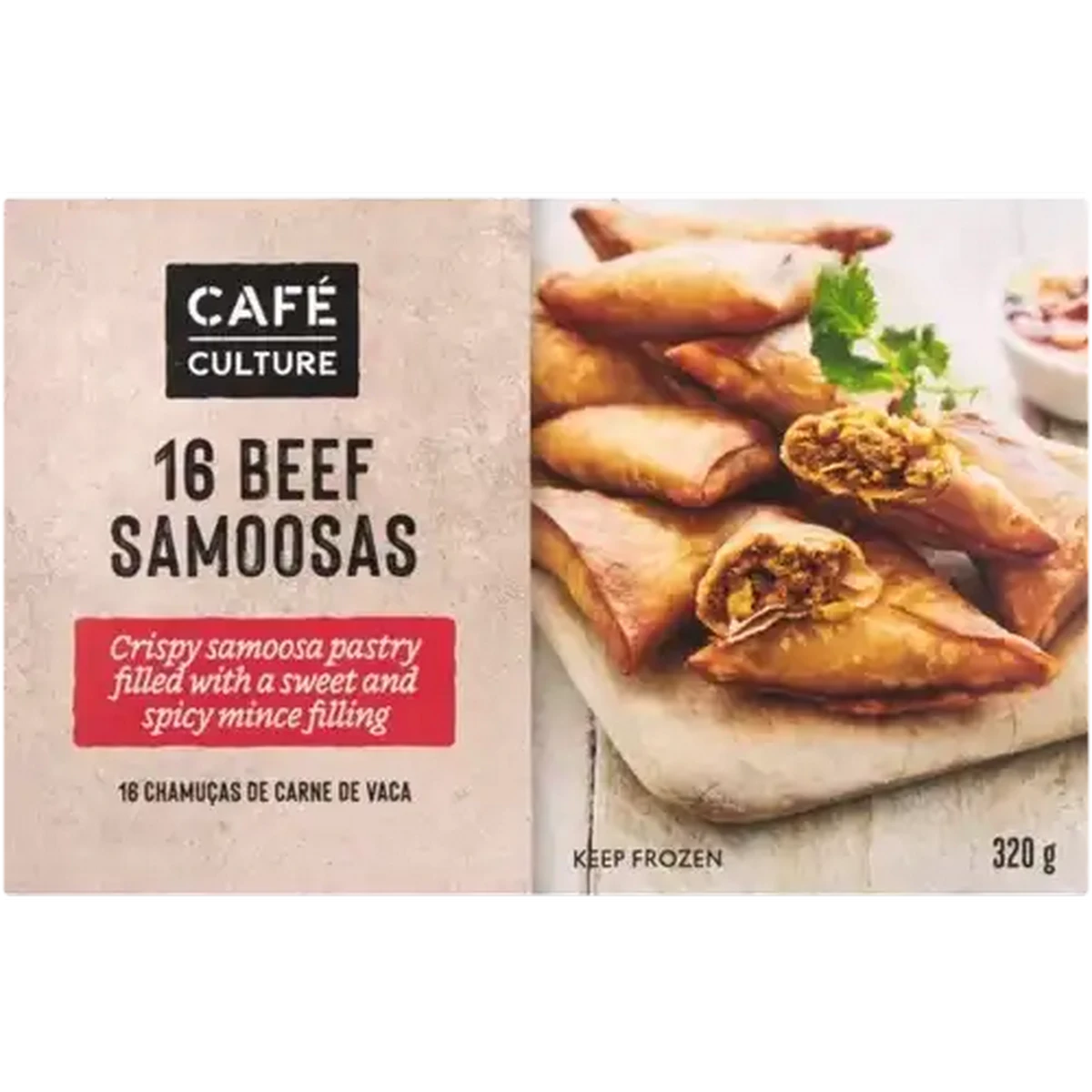 Checkers Sixty60 | Café Culture Frozen Beef Samoosas 16 Pack