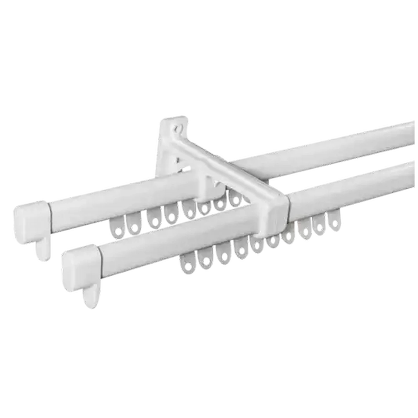Image of Rufflette White Double Steel Track 2.5m