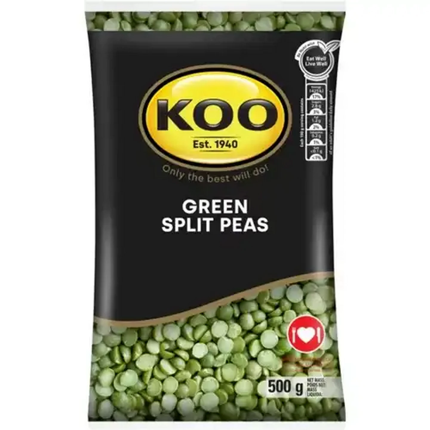 Checkers Sixty60 | KOO Green Split Peas 500g
