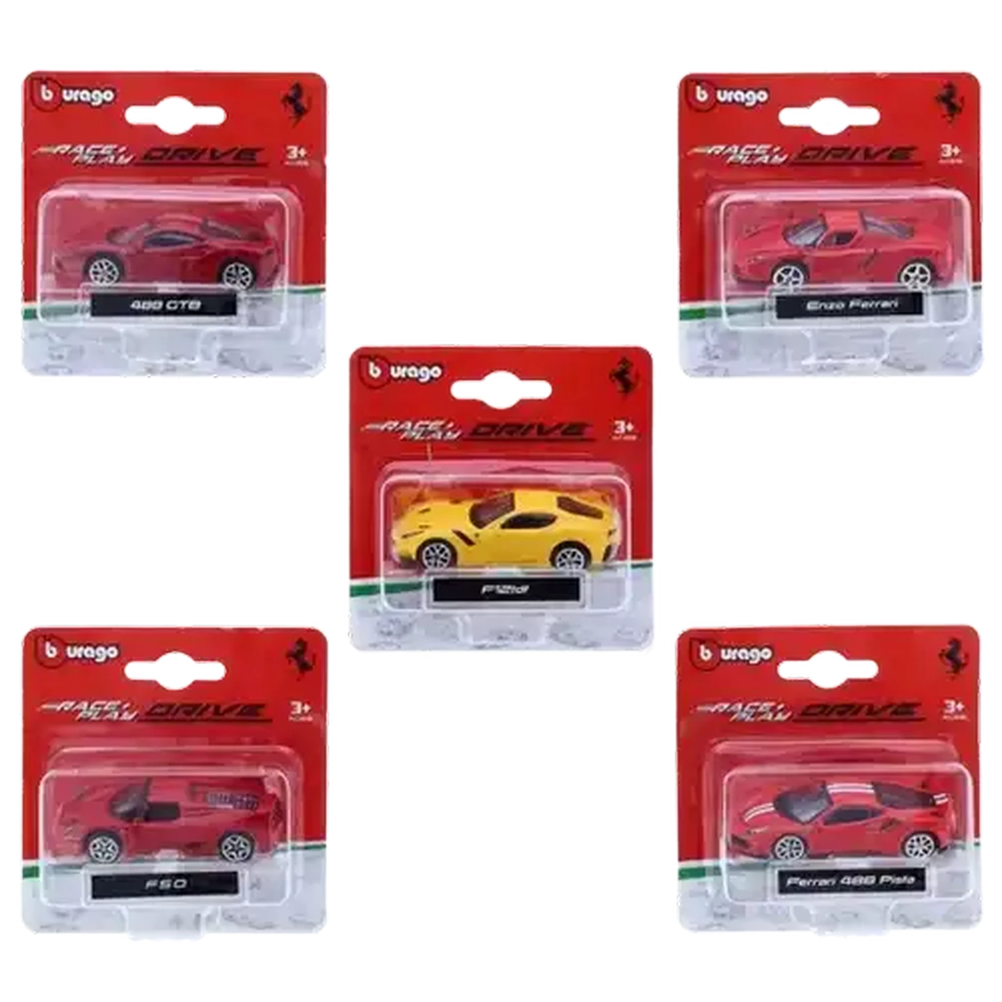 Ferrari 1:64 SCALE 10点セット ※バラ売り可 Checkers Sixty60 | Bburago Die Cast Ferrari 1:64 (Type May Vary)