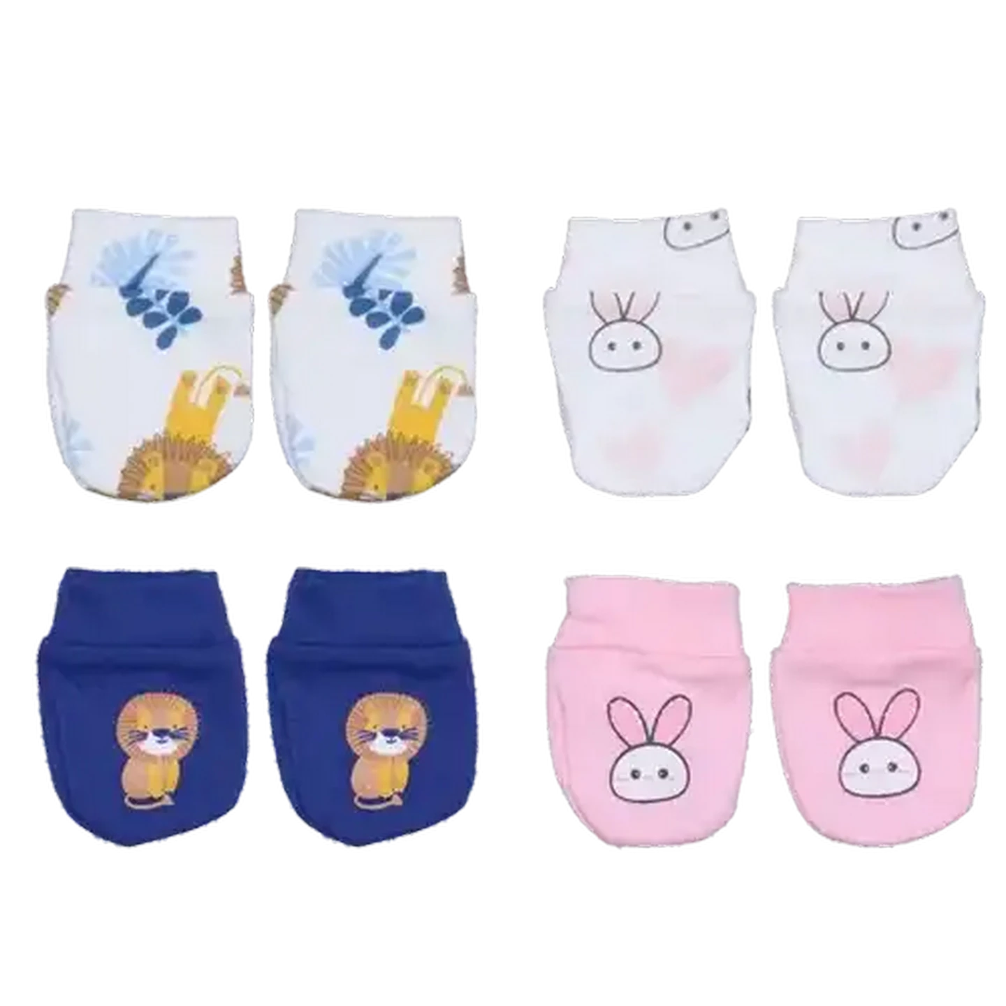 Image of Jolly Tots Newborn Scratch Mitten 0 Months + 2-Pack (Design May Vary)
