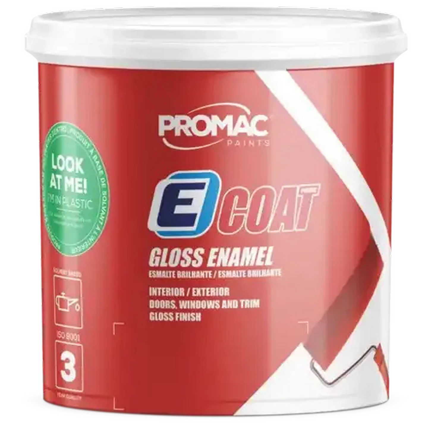 Image of Promac Paints ECoat Gloss Enamel Cream Paint 1L