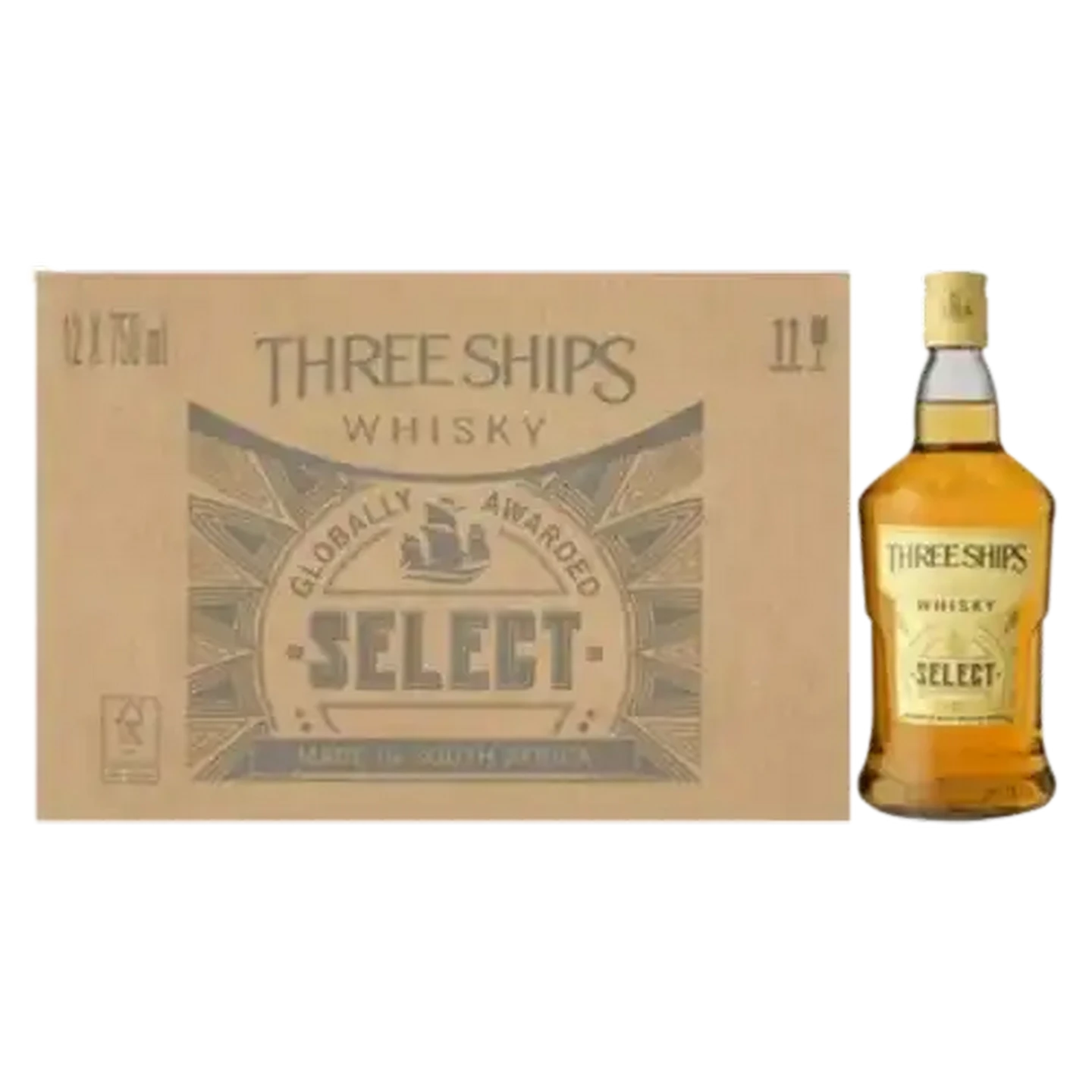Checkers Sixty60 | Three Ships Select Whisky Bottles 12 x 750ml