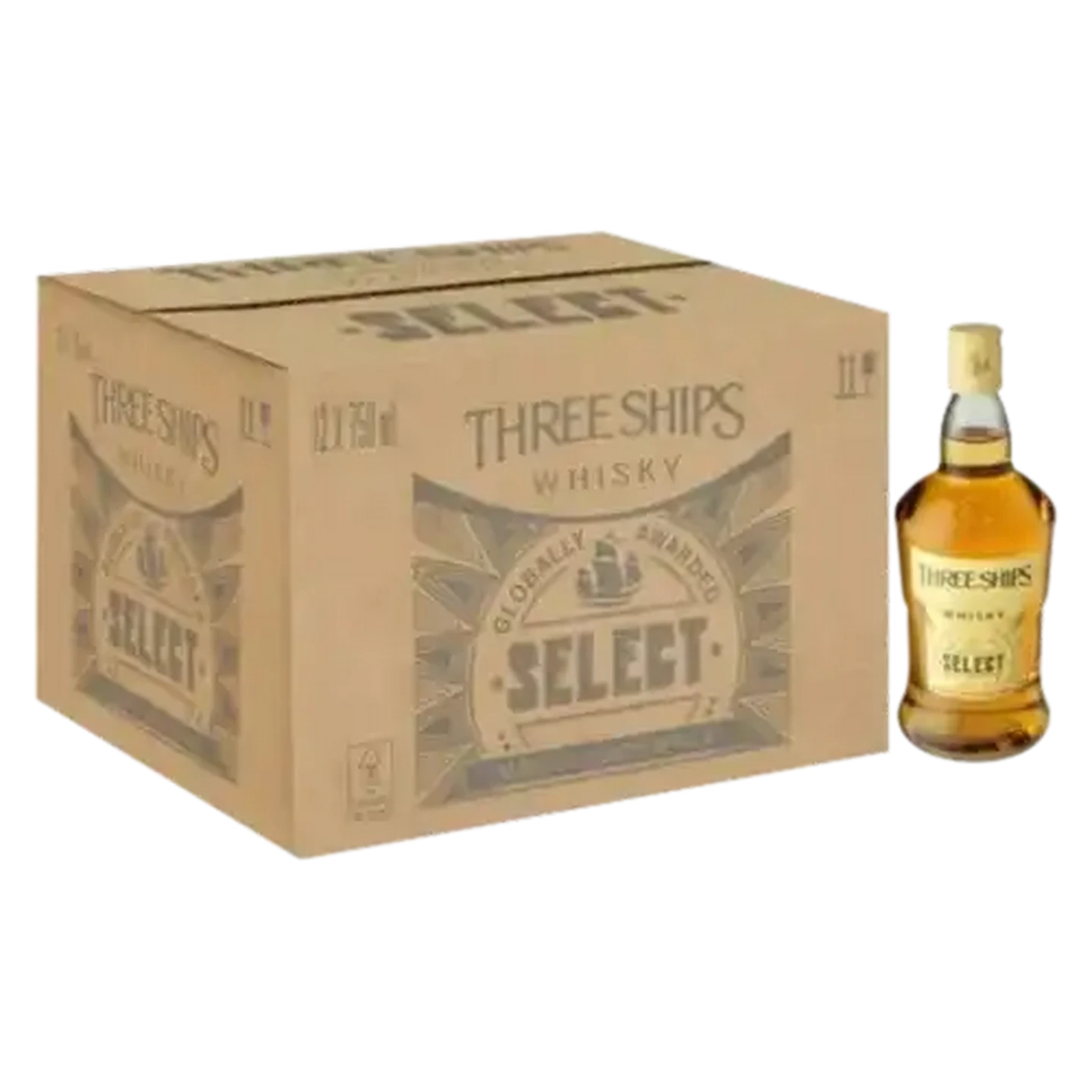 Checkers Sixty60 | Three Ships Select Whisky Bottles 12 x 750ml