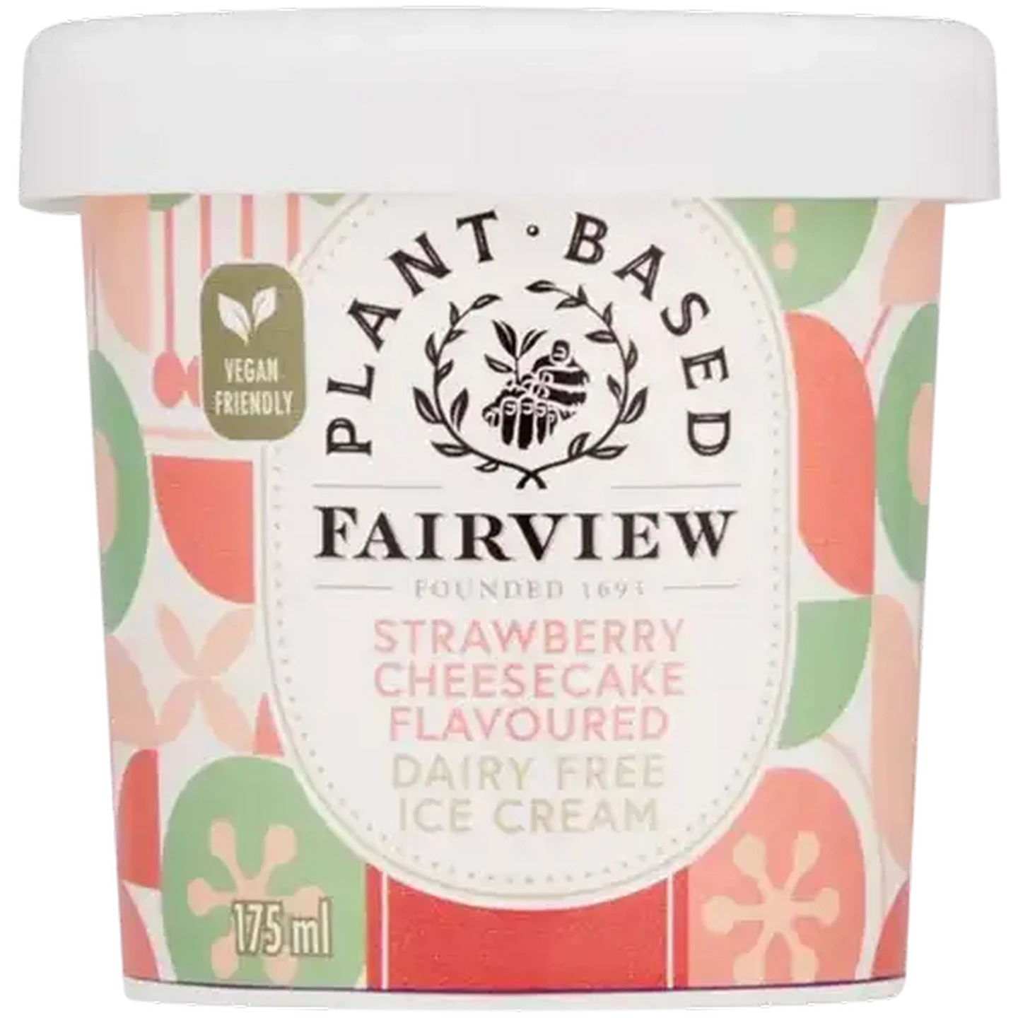 Image of Fairview Plant-Based Strawberry Cheesecake Flavoured Dairy Free Ice Cream 175ml
