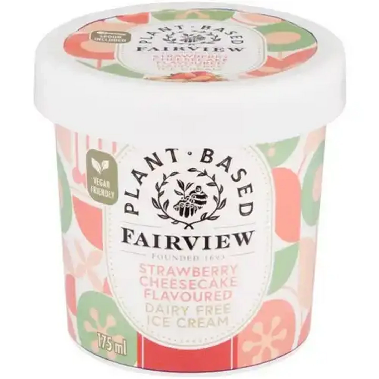 Image of Fairview Plant-Based Strawberry Cheesecake Flavoured Dairy Free Ice Cream 175ml