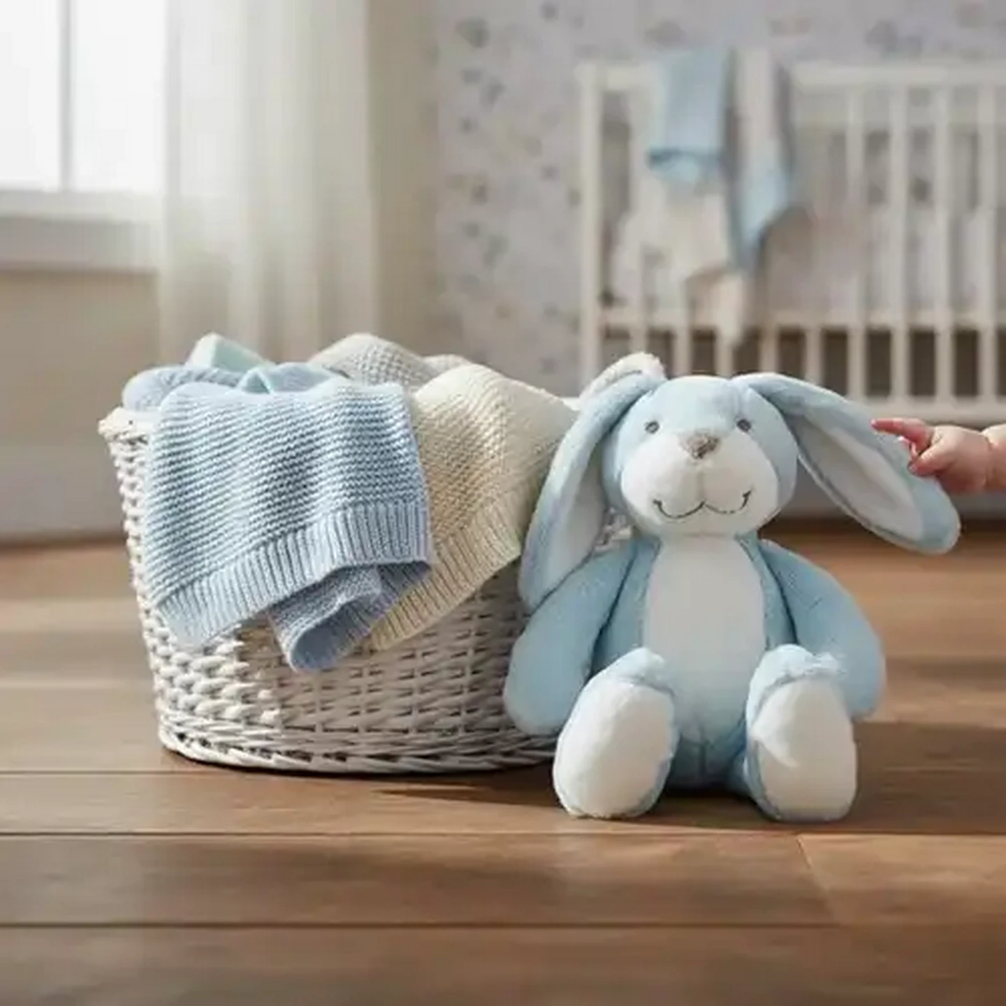 Image of Jolly Tots Blue Bunny Plush Toy
