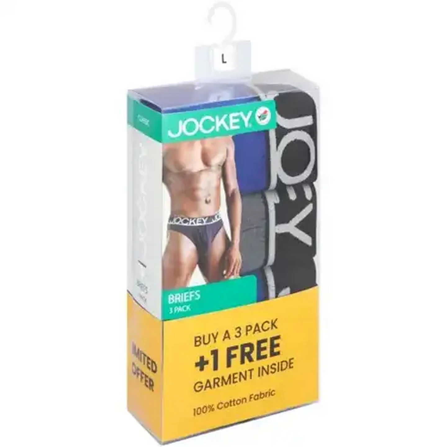 Image of Jockey Classic Mens Briefs Large 4 Pack
