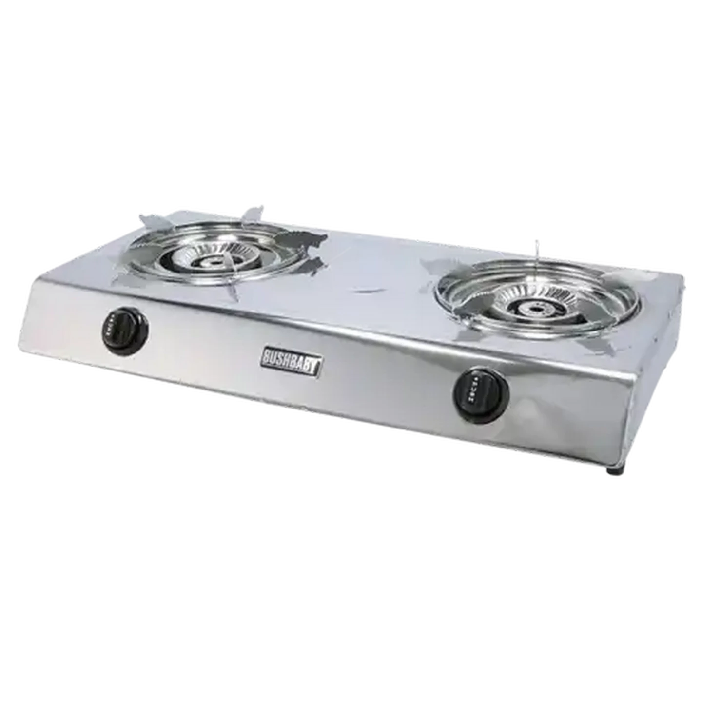 Image of Bush Baby Silver 2 Burner Gas Stove